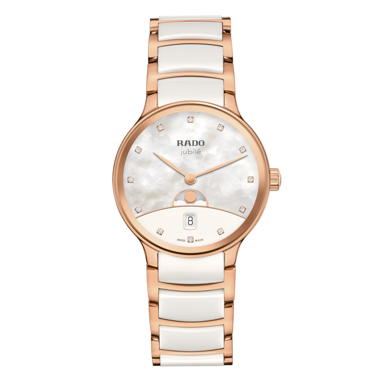 Rado Centrix Diamonds 35mm Quartz White Dial Watch R30232922