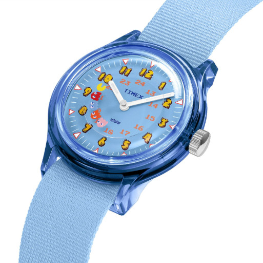 TW2V94000 PAC-MAN x TIMEX Collaboration Camper Wrist Watch pac man pacman Blue