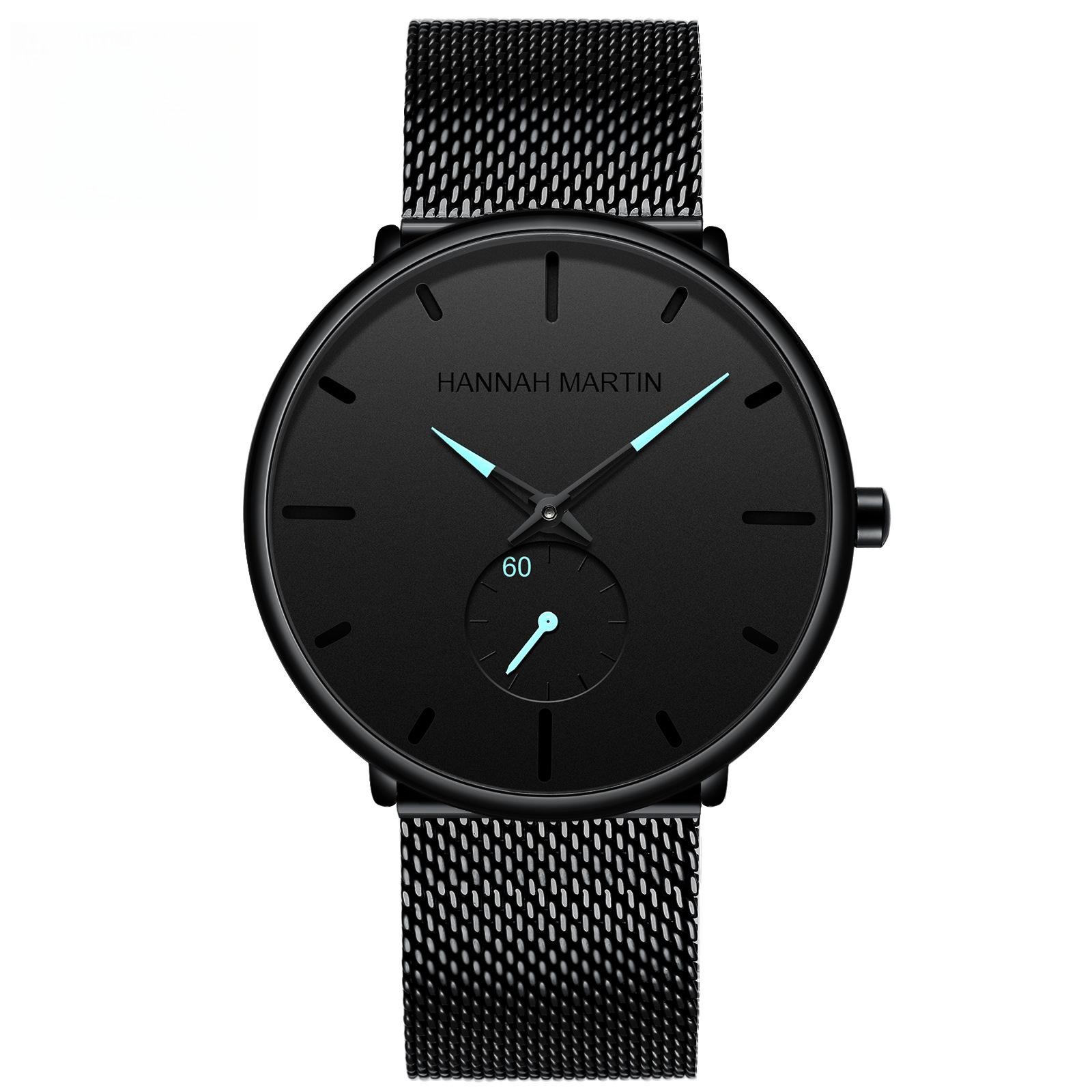 Men Quartz Watch Minimalist Men’s Watches Ultra Thin Stainless Steel Watch