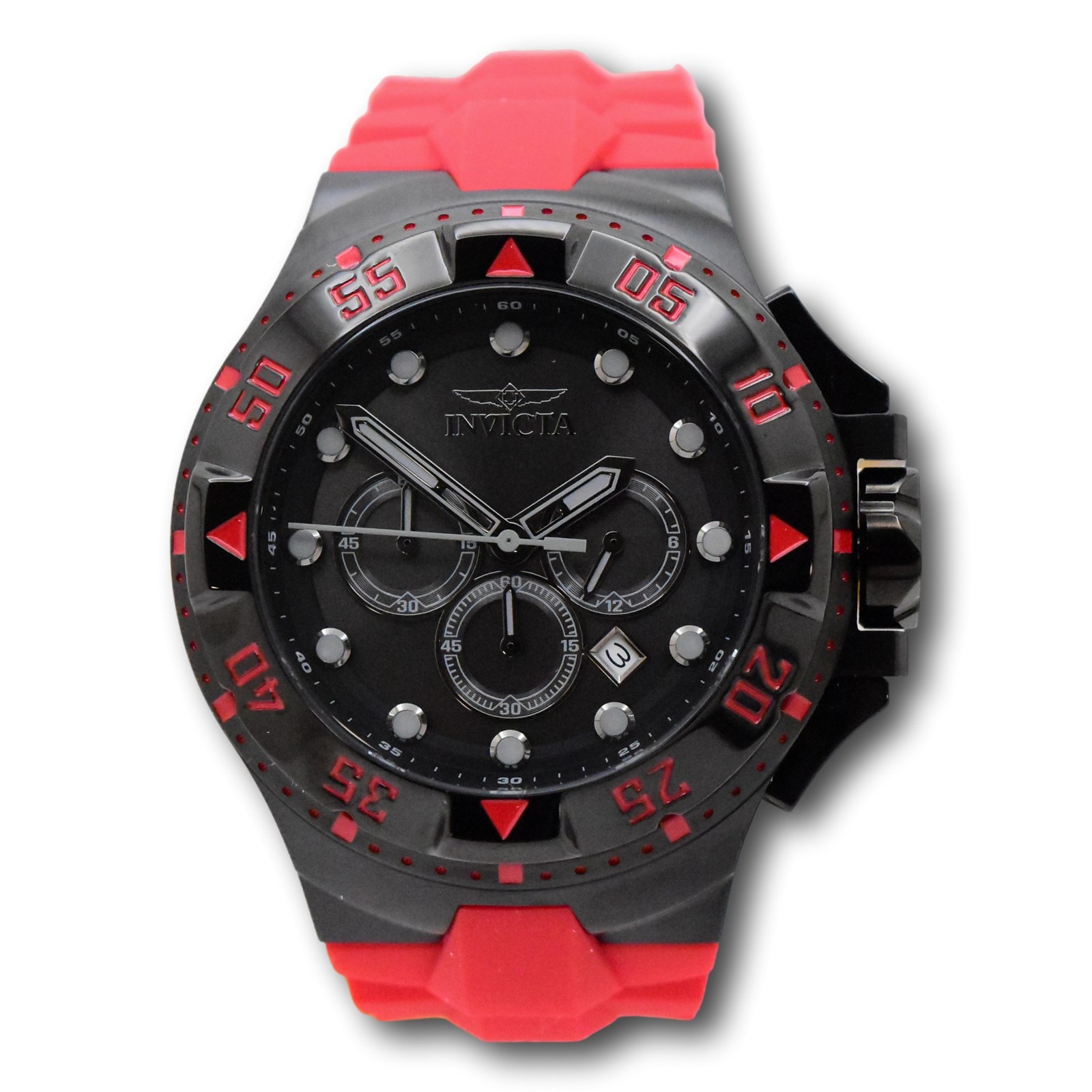 Invicta Excursion Kodar Men’s 50mm Deep Red Black Chronograph Watch 48540