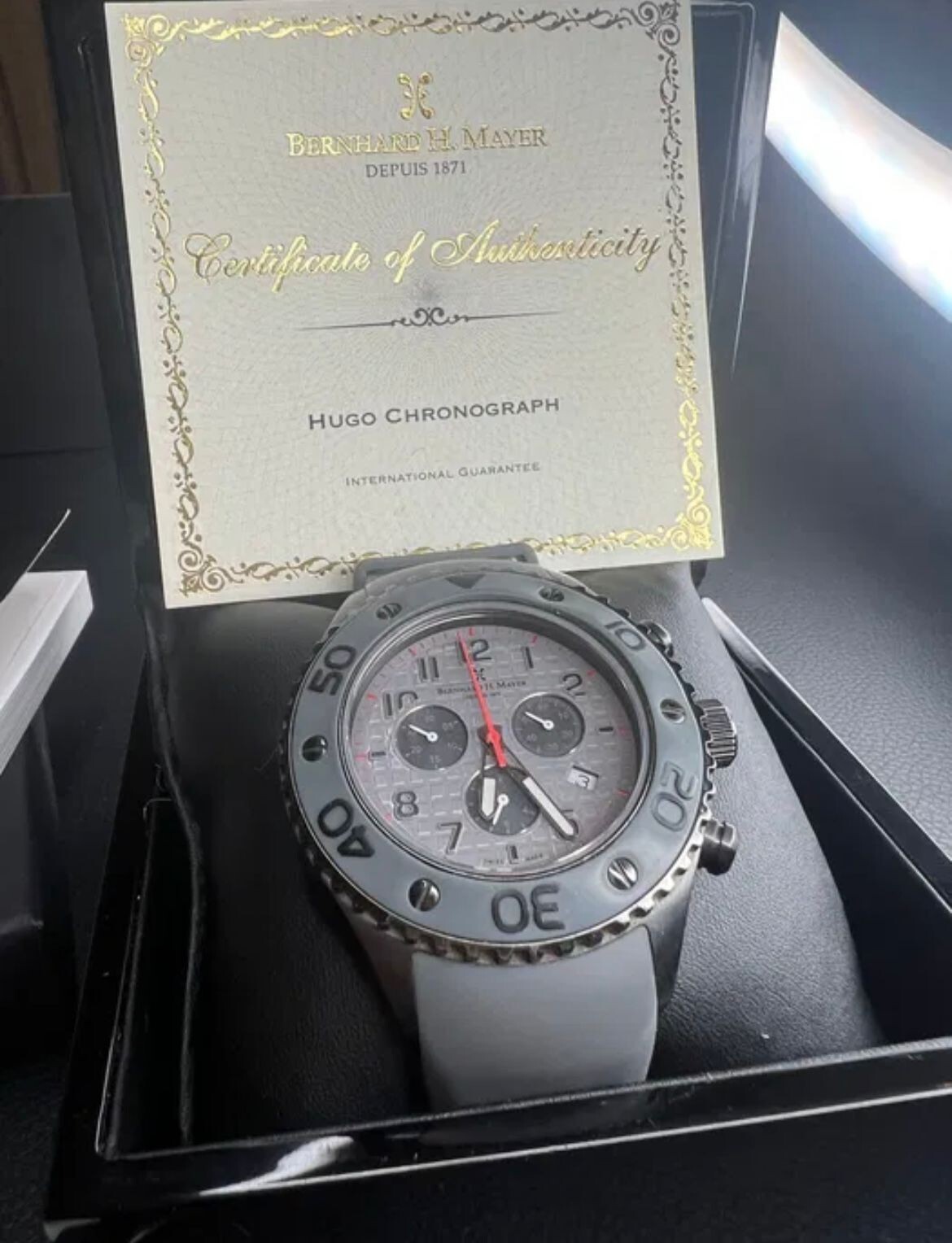 Bernhard H. Mayer Hugo Chronograph watch (Grey) Men’s watch