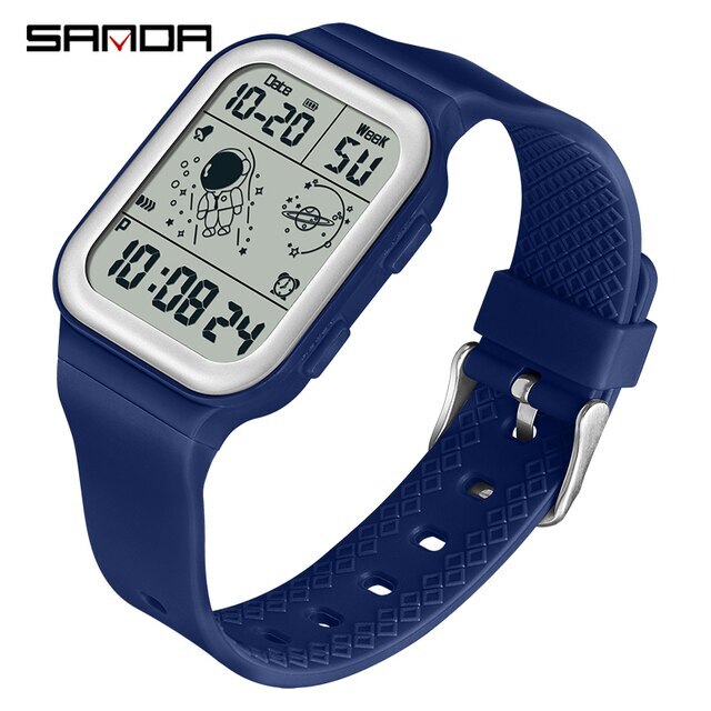 Men Women Unisex Sport Wrist Watch Uk Digital Multifunction Plastic Waterproof