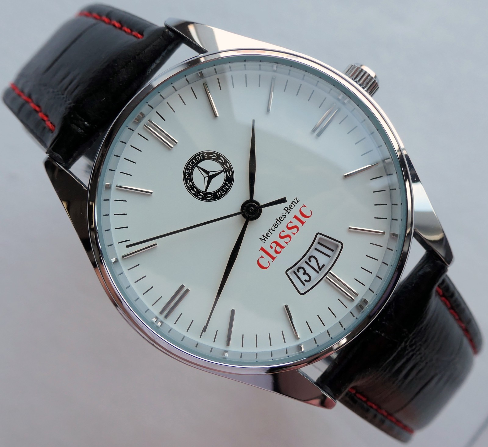Mercedes Benz Classic Logo Car Accessory Aviator Design Made in Germany Watch