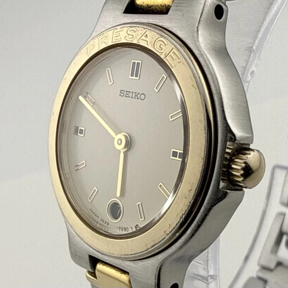 SEIKO Presage 3E29-0050 Ladies/Boys Date Watch, Working Condition, Battery Repla