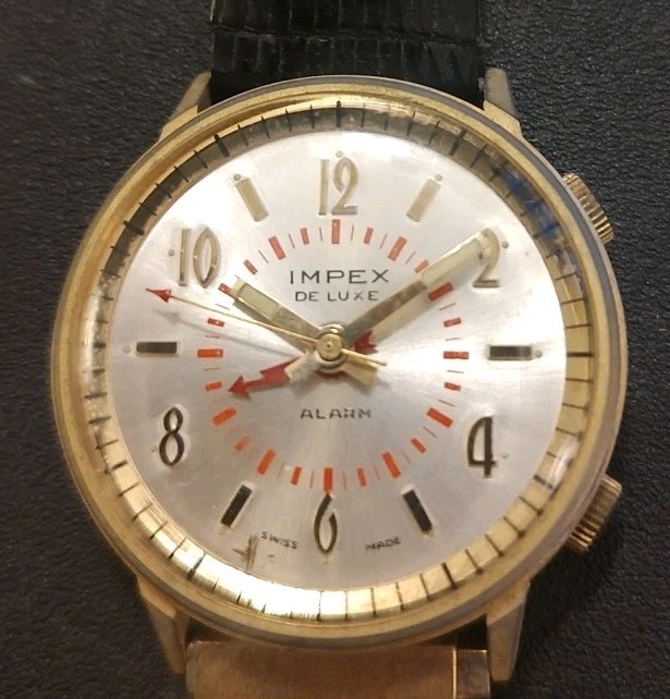 Vintage IMPEX De Luxe Wristwatch With Calendar Band Swiss Made, AS IS