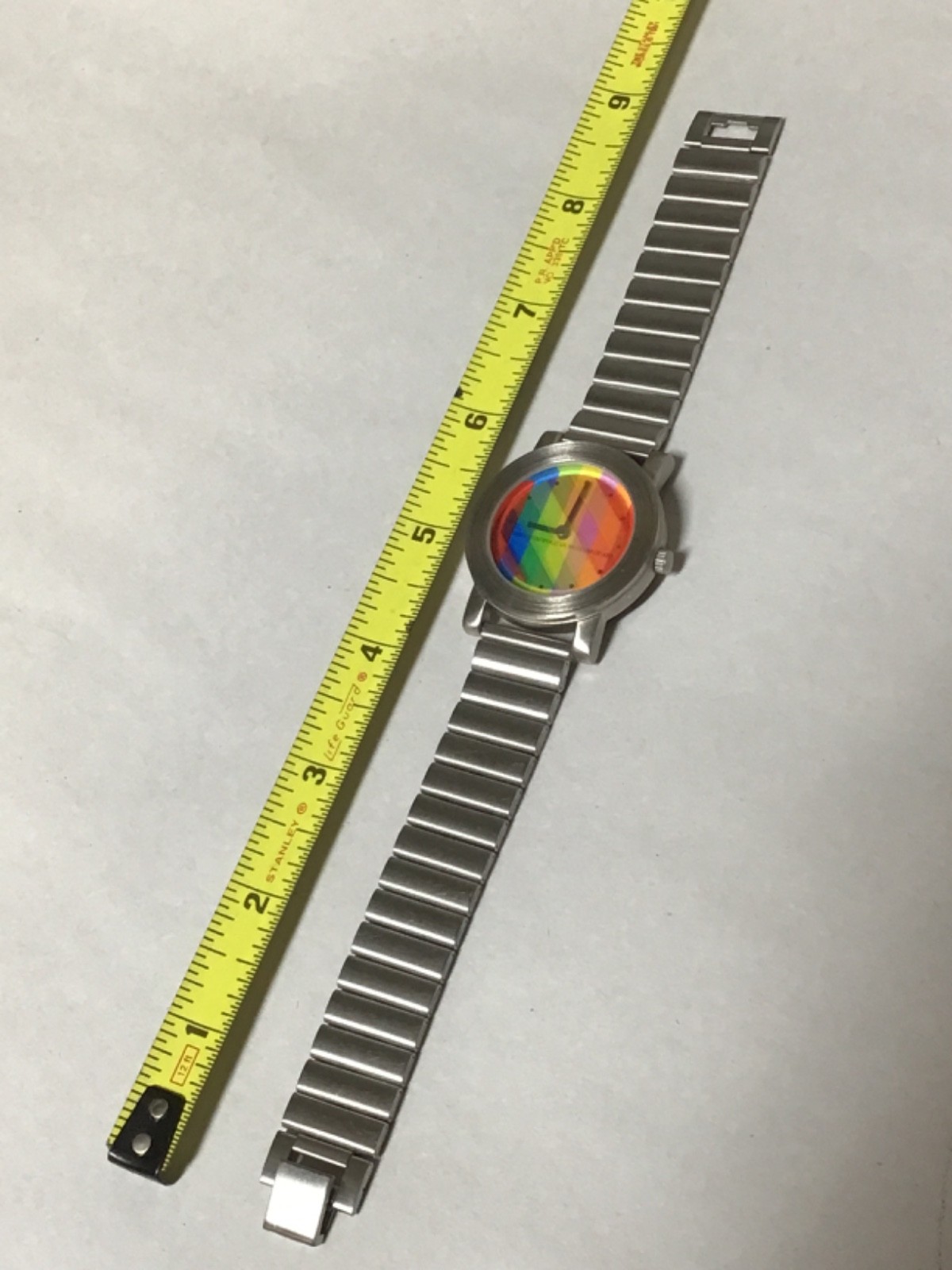Vintage Metropolitan Museum Of Art Geometric Watch W/ Mesh Stainless Band