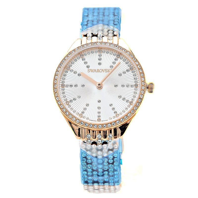 New Swarovski Ladies Watch Attract Rose Gold Silver 5644053 SWAROVSKI