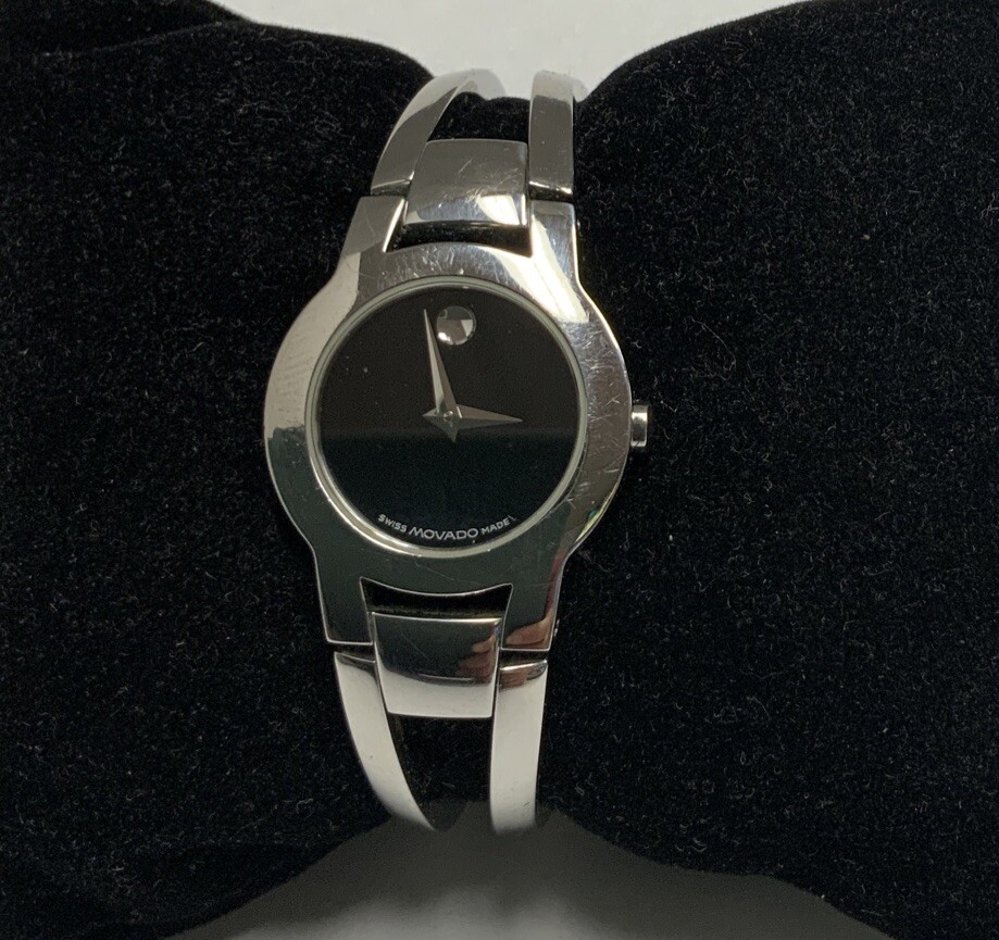 Movado 84 E4 1842 Amorosa Stainless Steel Wristwatch Ladies