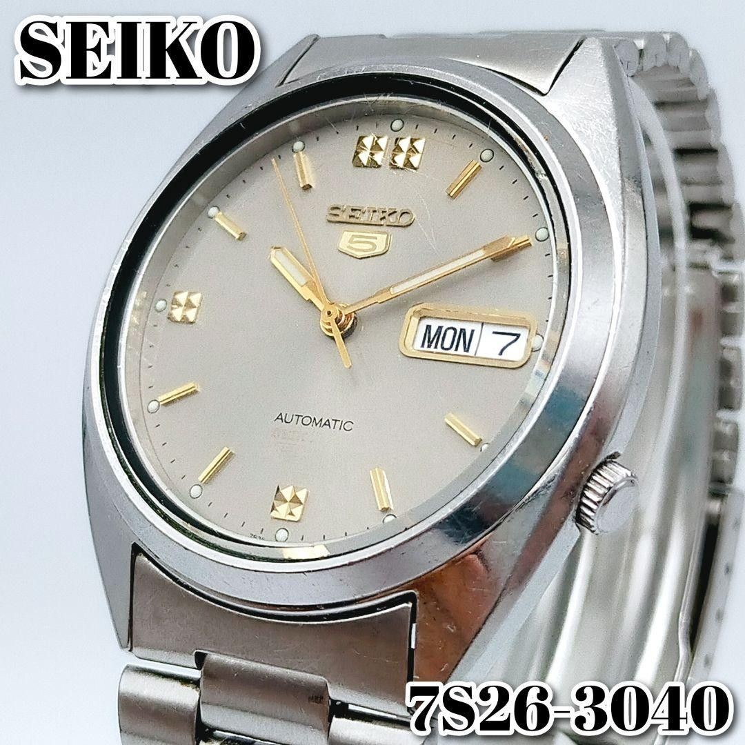 SEIKO 5 7S26-3040 Automatic Gray Dial Watch