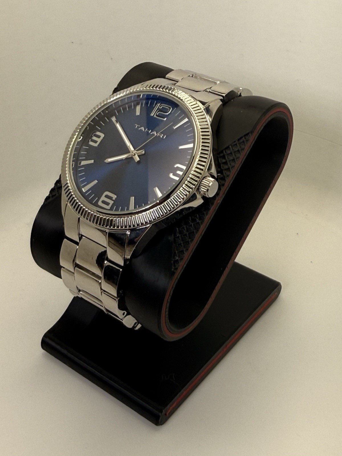Tahari SR626SW Stainless Steel Men’s Watch With Blue Dial