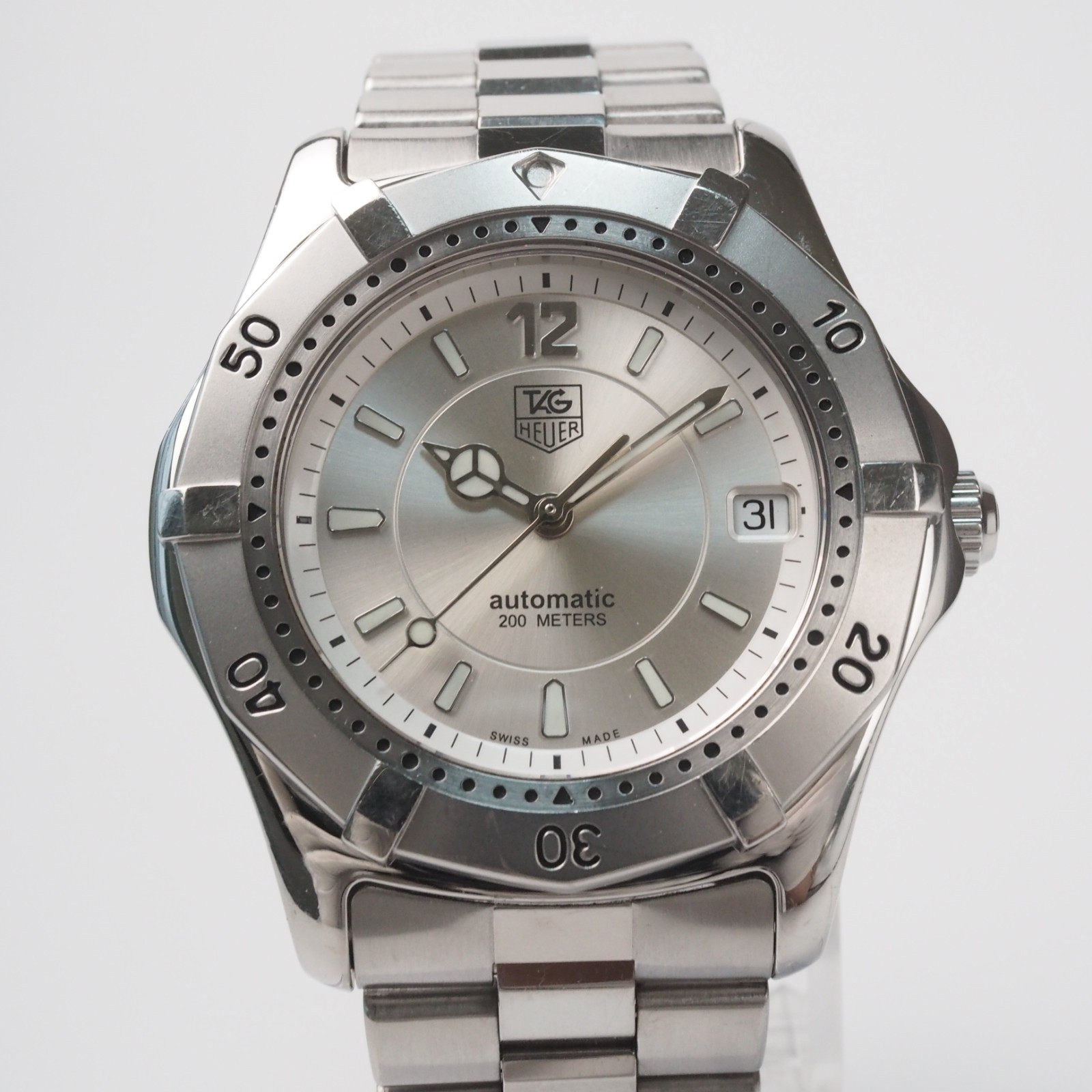 TAG Heuer 2000 WK2116-1 Automatic Silver Dial Professional 200m Men’s