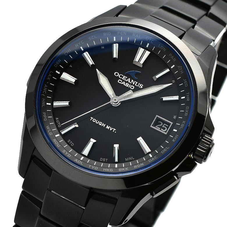 CASIO OCEANUS OCW-S100B-1AJF Titanium Radio Solar Watch Black 41.5mm