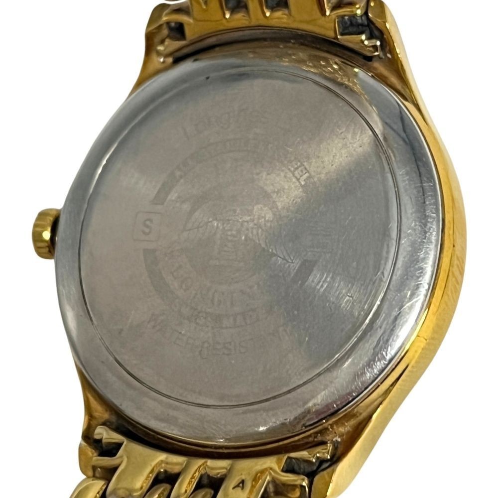 Longines Lyre L4.760.2 Round Gold Dial Case Automatic Movt Mechanical Watch Used