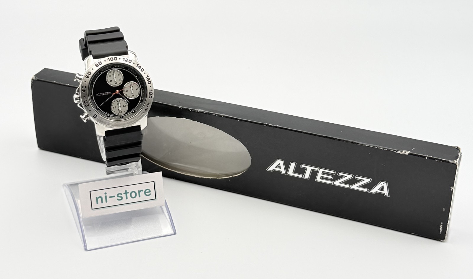 SEIKO ALBA TOYOTA ALTEZZA Netz V655-6100 Chronograph Limited Watch w/Box -Rank S