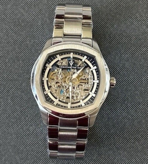 Christian Van Sant Romeo CV9506 Men’s Skeleton Dial Automatic w/ Blue Dial