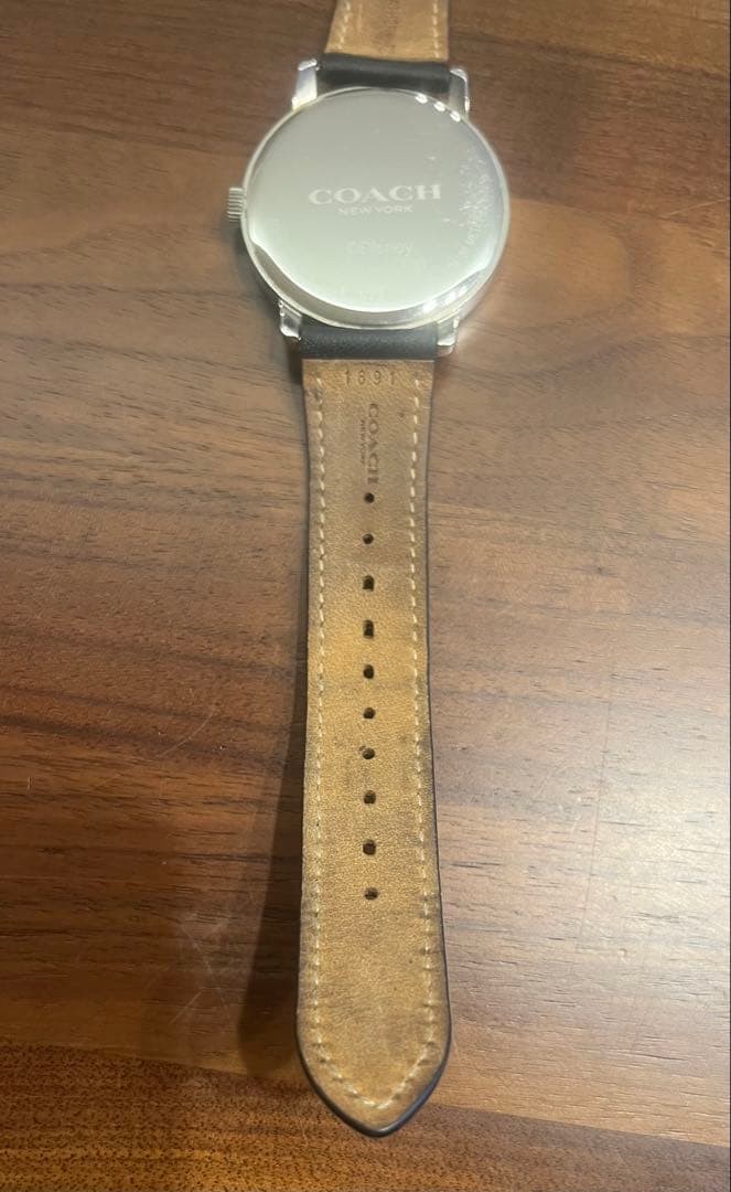 COACH x Disney Mickey Mouse Collaboration Wristwatch analog quartz casual black
