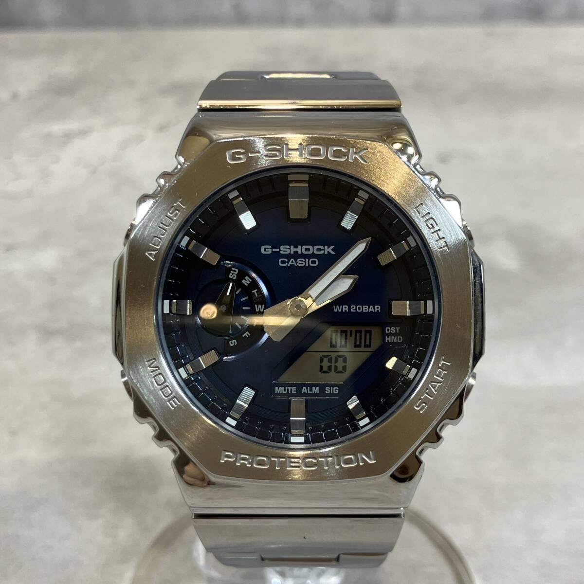 CASIO G-SHOCK GM-2110D Watch Silver Wrist 23cm From Japan