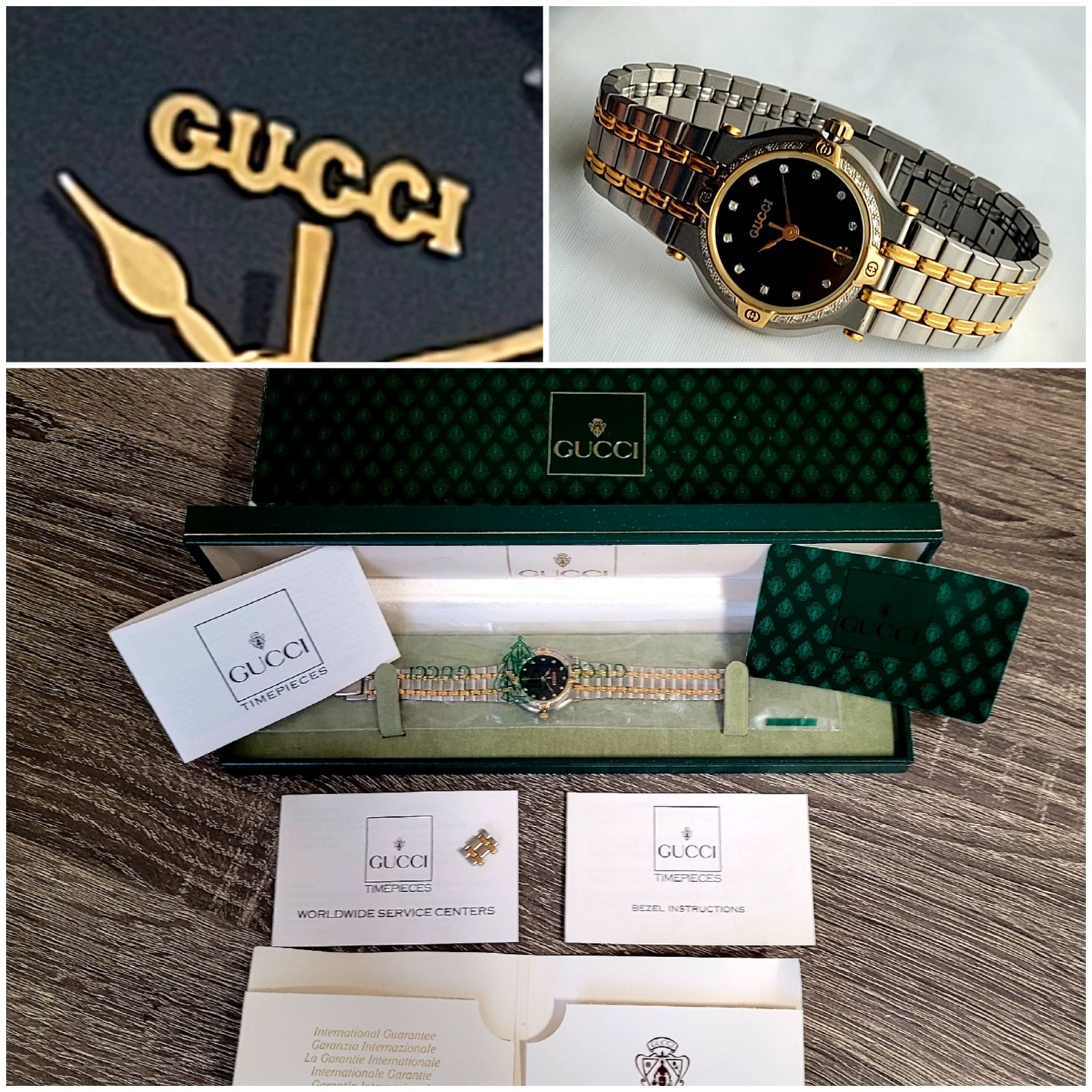 Gucci 9000L,Authentic💃Ladies Watch,Diamond Bezel,Diamond Dial,Excellent,Petite