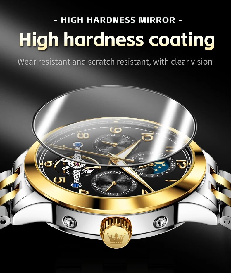 OLEVS Automatic Mechanical Waterproof Luxury Watch Date Men’s Wristwatch
