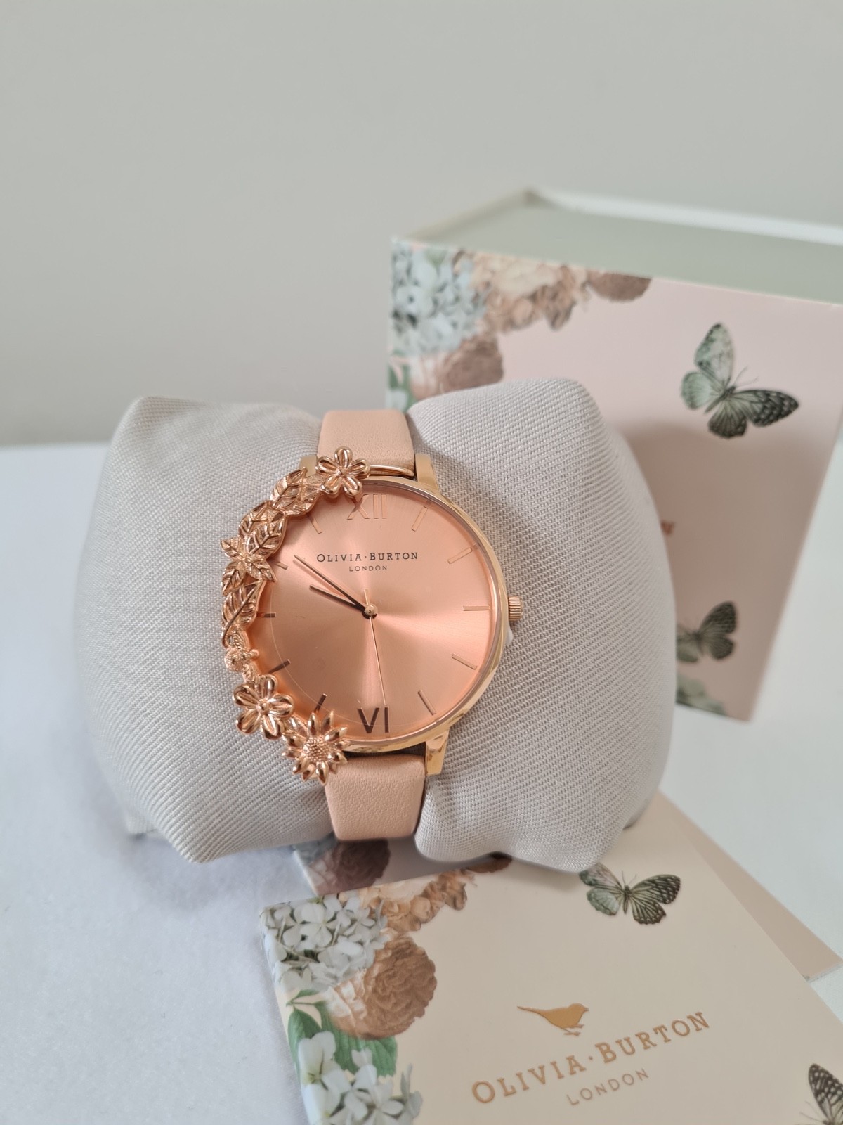 Olivia Burton Watch Case Cuffs Peach and Rose Gold