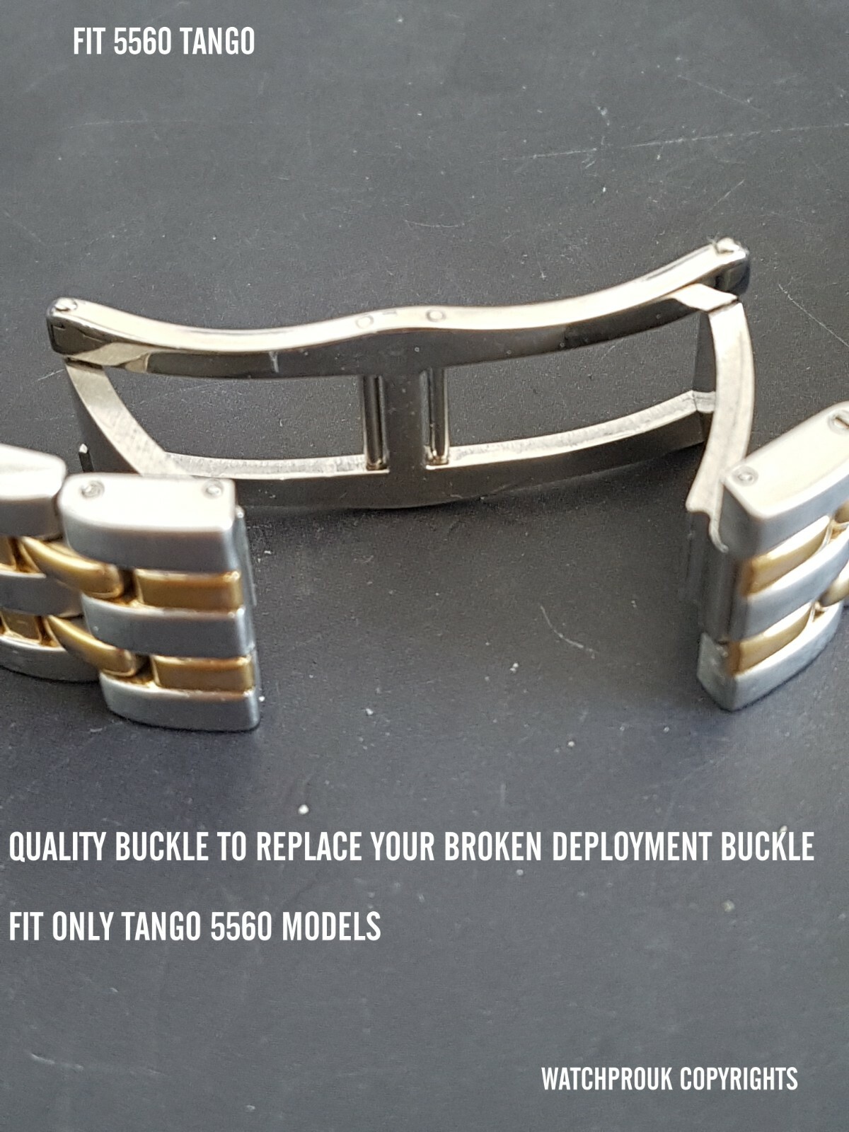 REPLACEMENT DEPLOYMENT BUCKLE CLASP FOR RAYMOND WEIL TANGO 5560