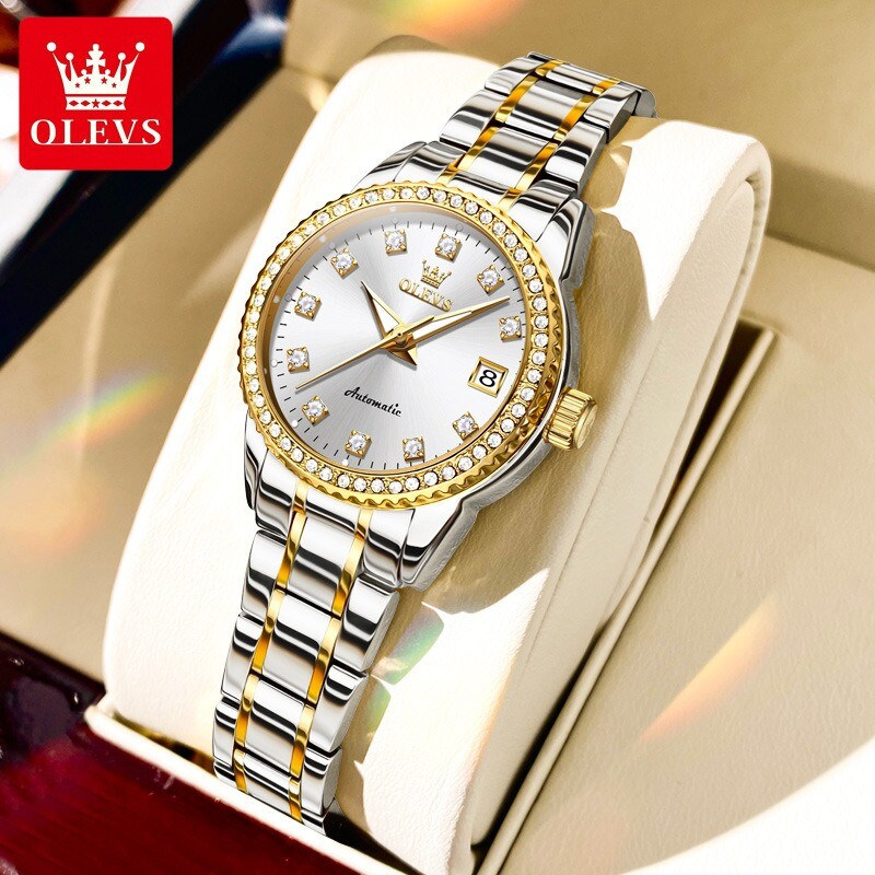 OLEVS Women’s Automatic Mechanical Luminous Waterproof Watch for Ladies