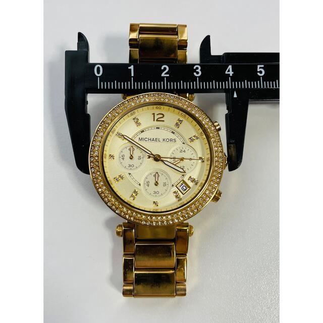 Excellent Condition with New Battery Michael Kors Parker Rhinestones Chronograph