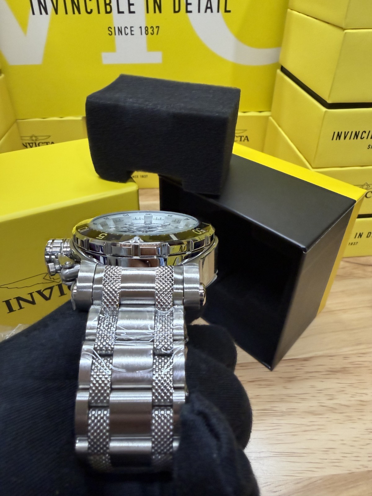 Invicta Coalition Forces Night Hawk 49223 Men’s 52mm Steel Silver Dial Quartz Ch
