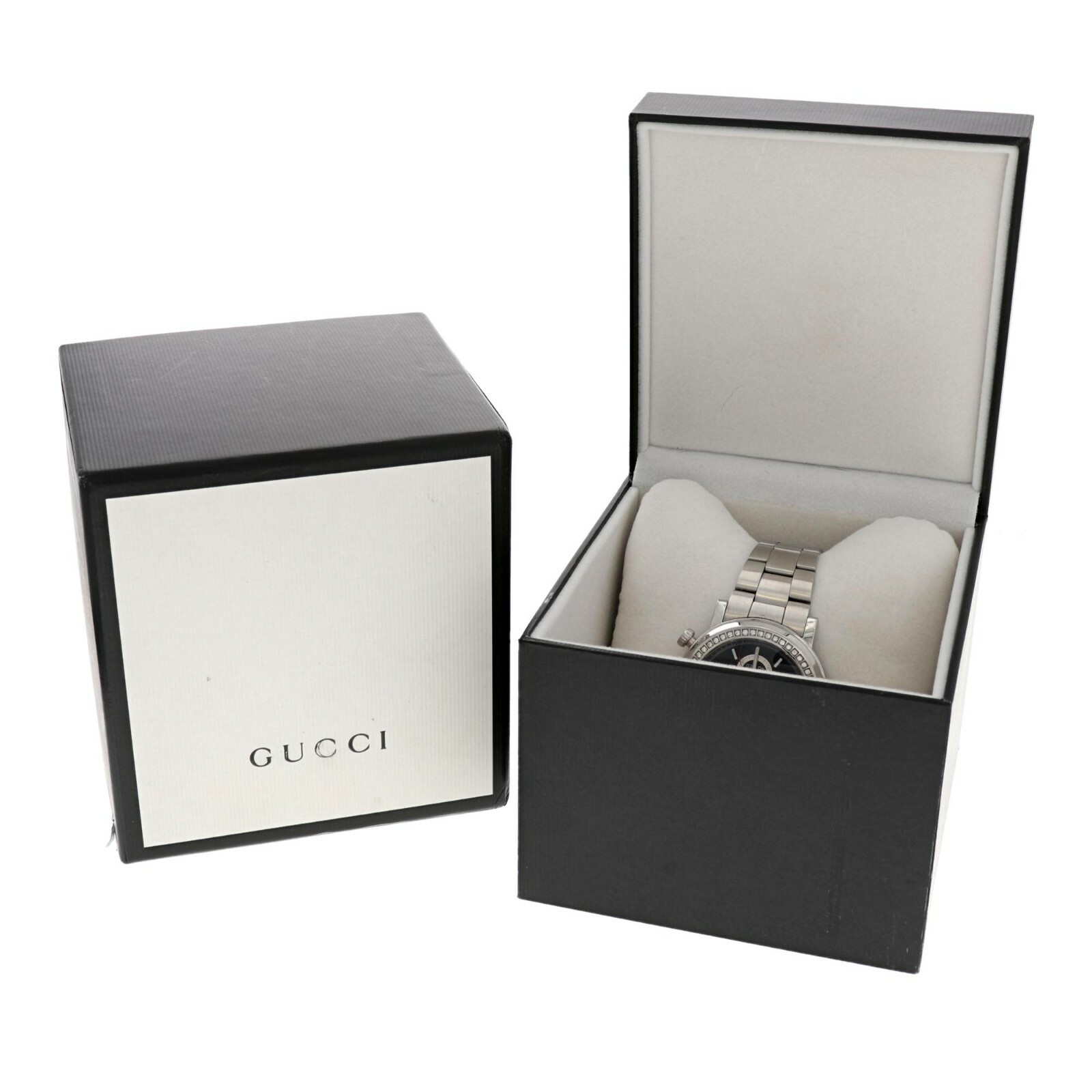 GUCCI YA101324 G Shape Chronometer Men’s Swiss Made Diamond Watch