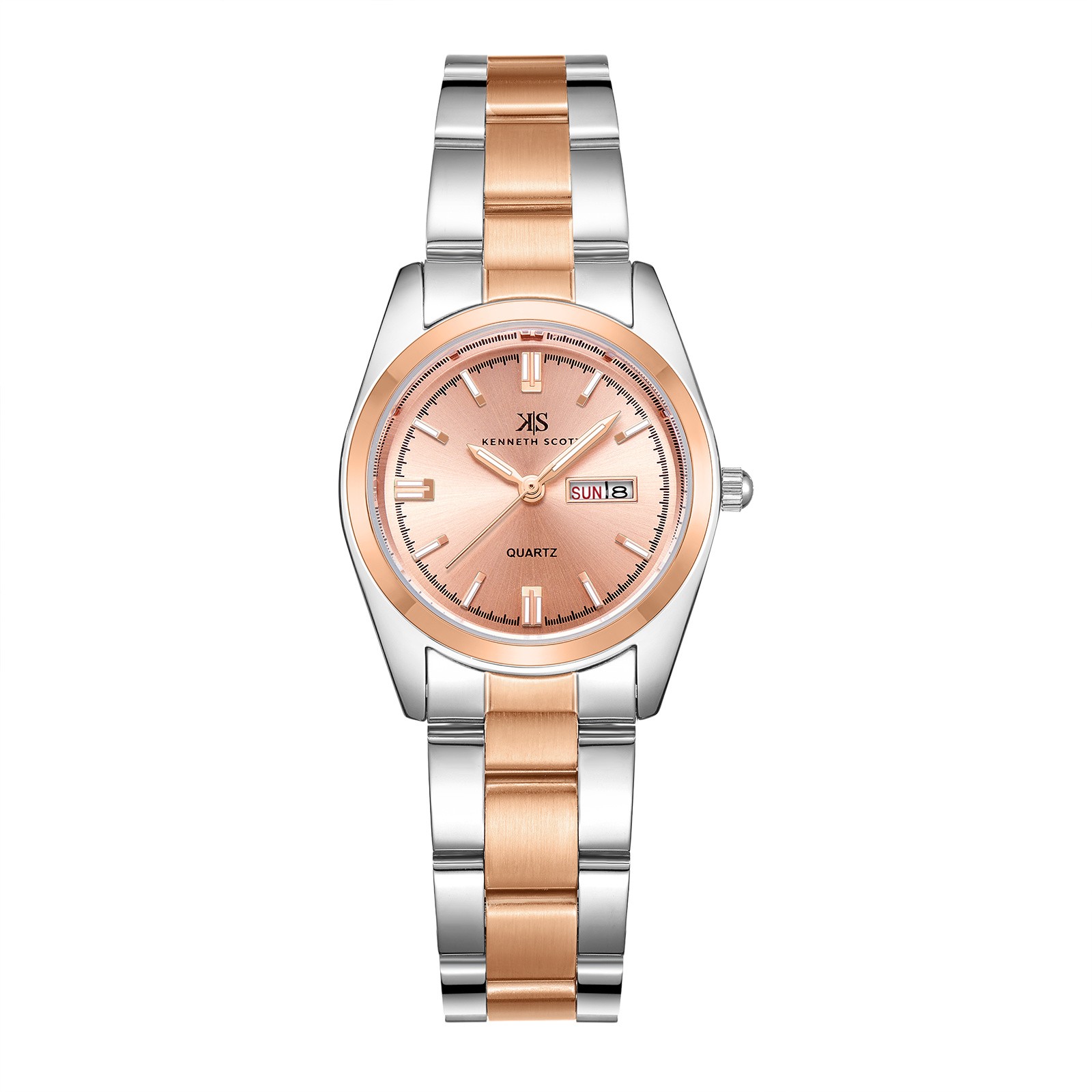Kenneth Scott Women’s Analog Watch | White Dial, 30mm, 30 m (3 ATM)