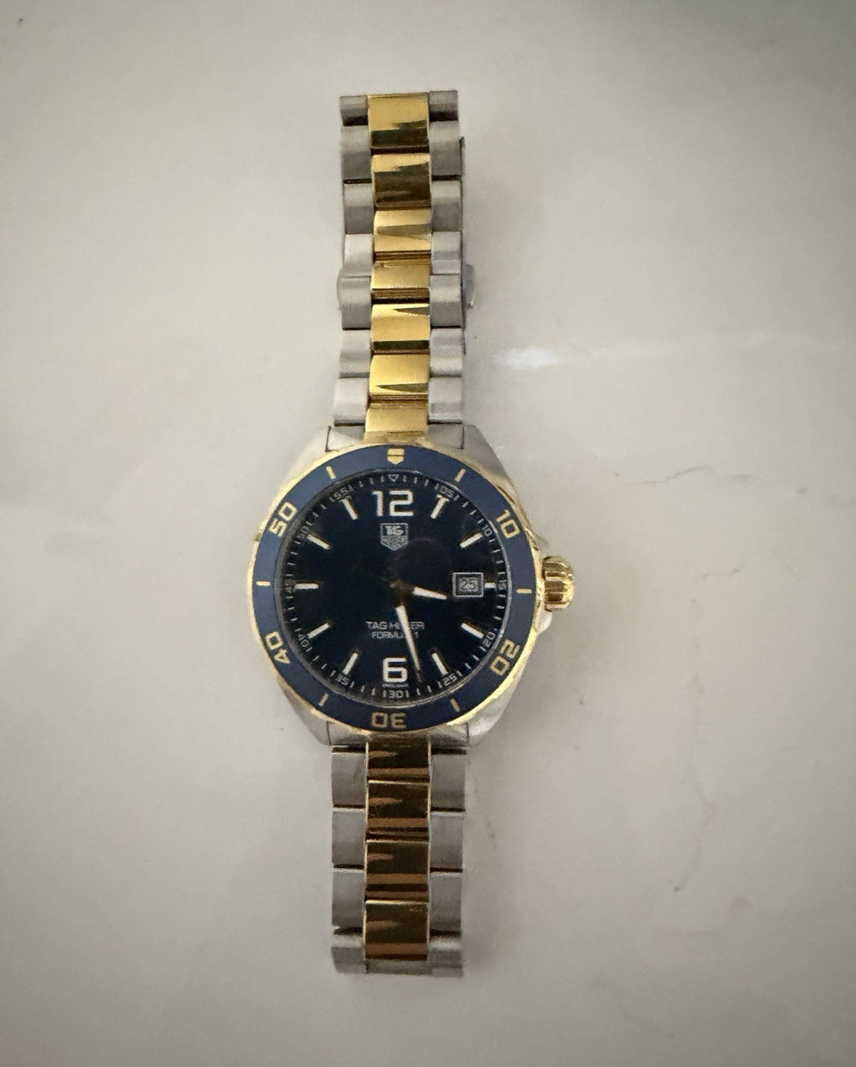 TAG Heuer Formula 1 Quartz 35mm Two-Tone Blue Dial 200m Date Box Papers