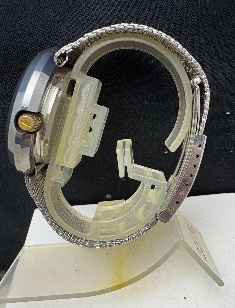 TECHNOS Borazon Vintage Automatic Watch 70s Timepiece Mens Rare Authentic