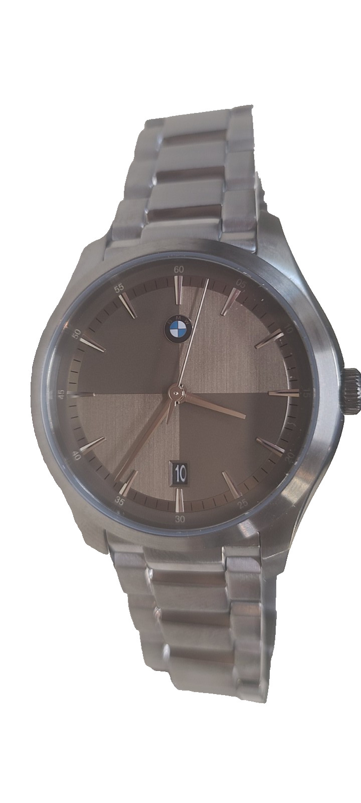 BMW Men’s BMW6003 Gunmetal Three-Hand Date Stainless Steel Watch