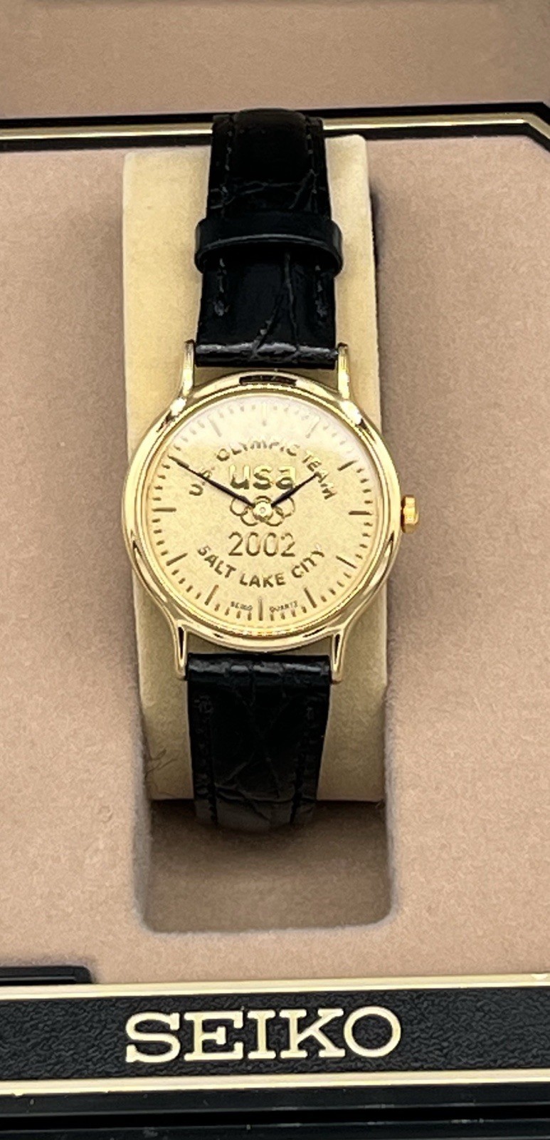 Rare Vintage Seiko Salt Lake City 2002 USA Olympic Team Watch.
