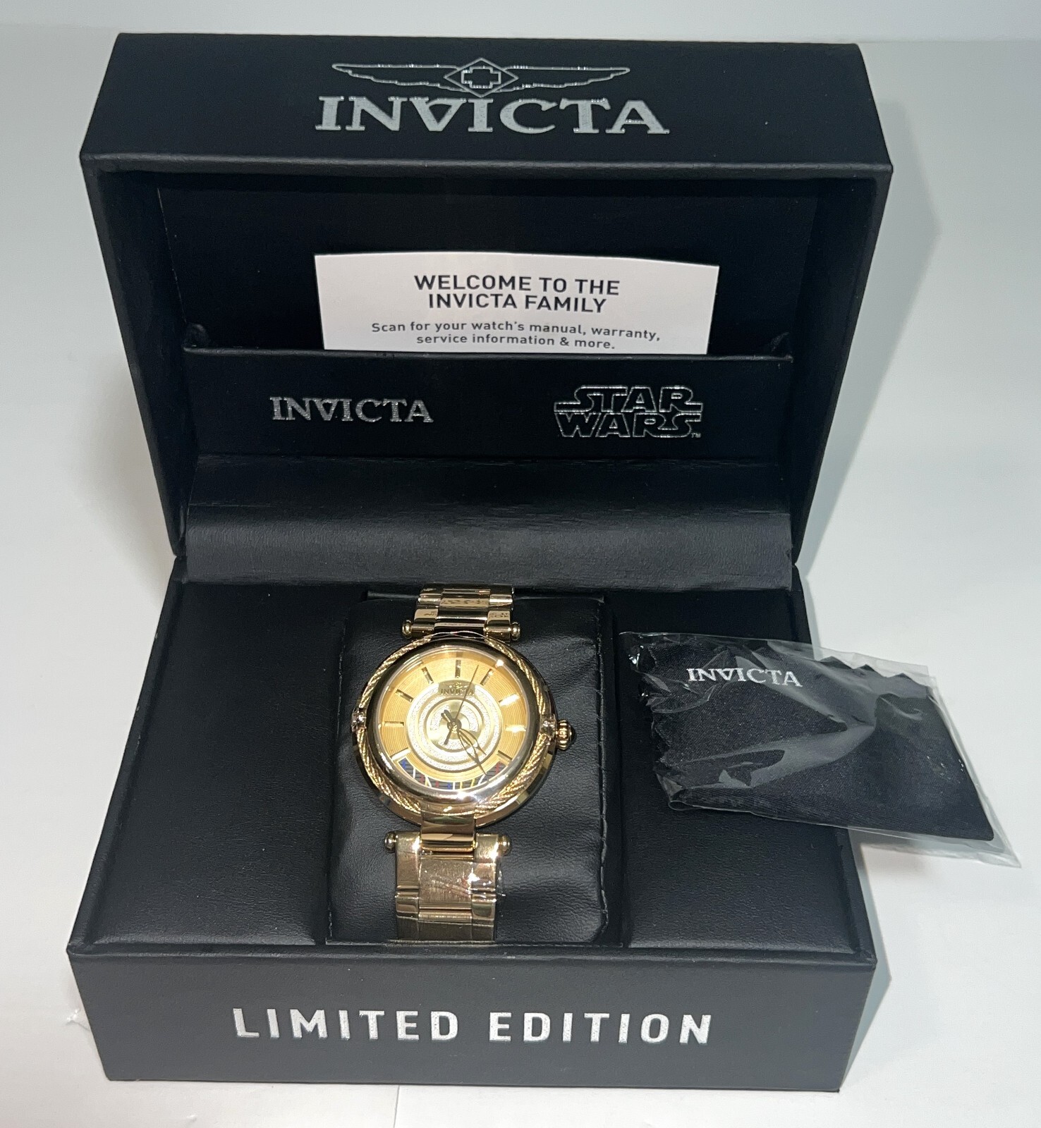 Invicta Star Wars C-3PO Lady 26233 Ladies Gold 40mm Stainless Steel Quartz Watch