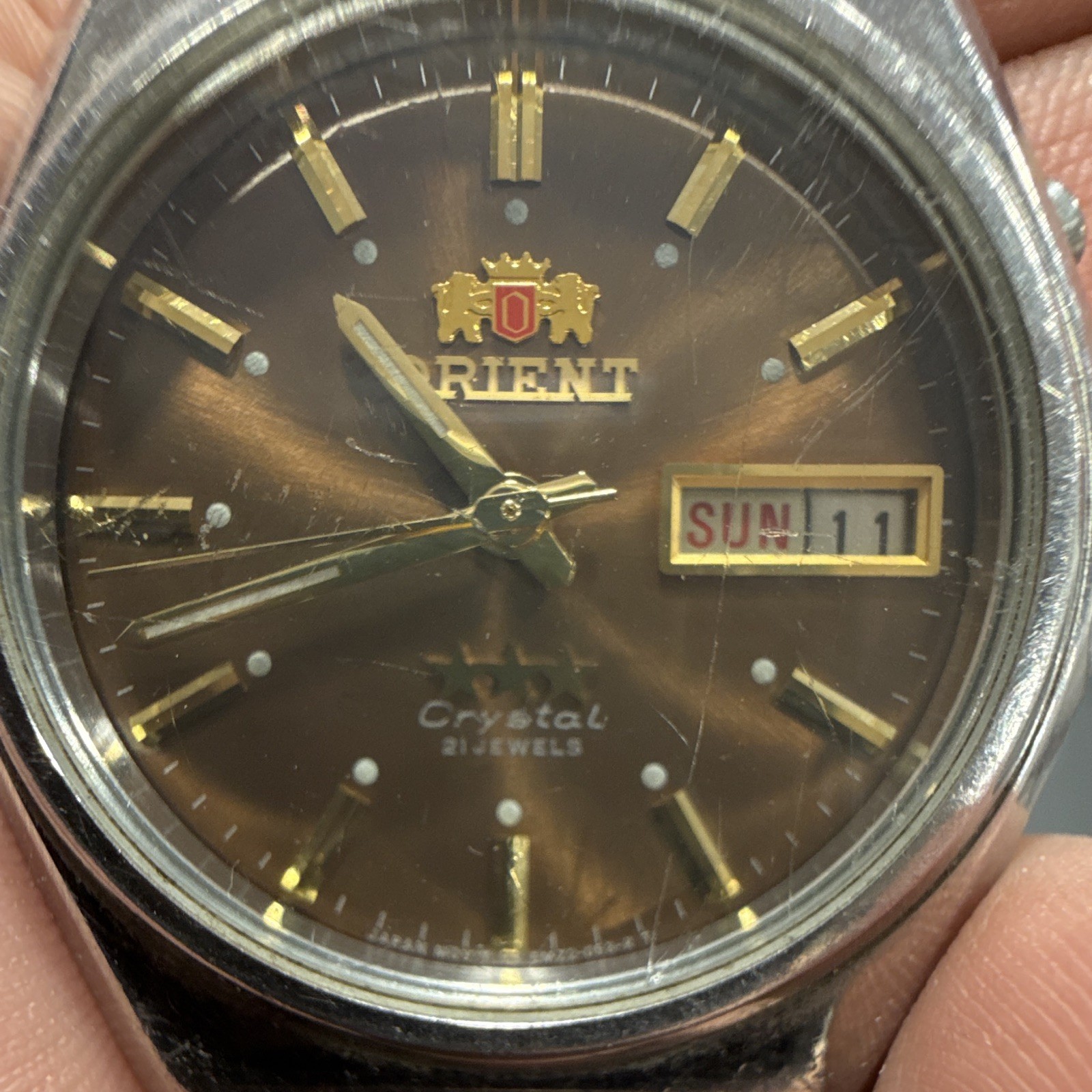 Men’s Orient Automatic Day/Date watch With original Bracelet