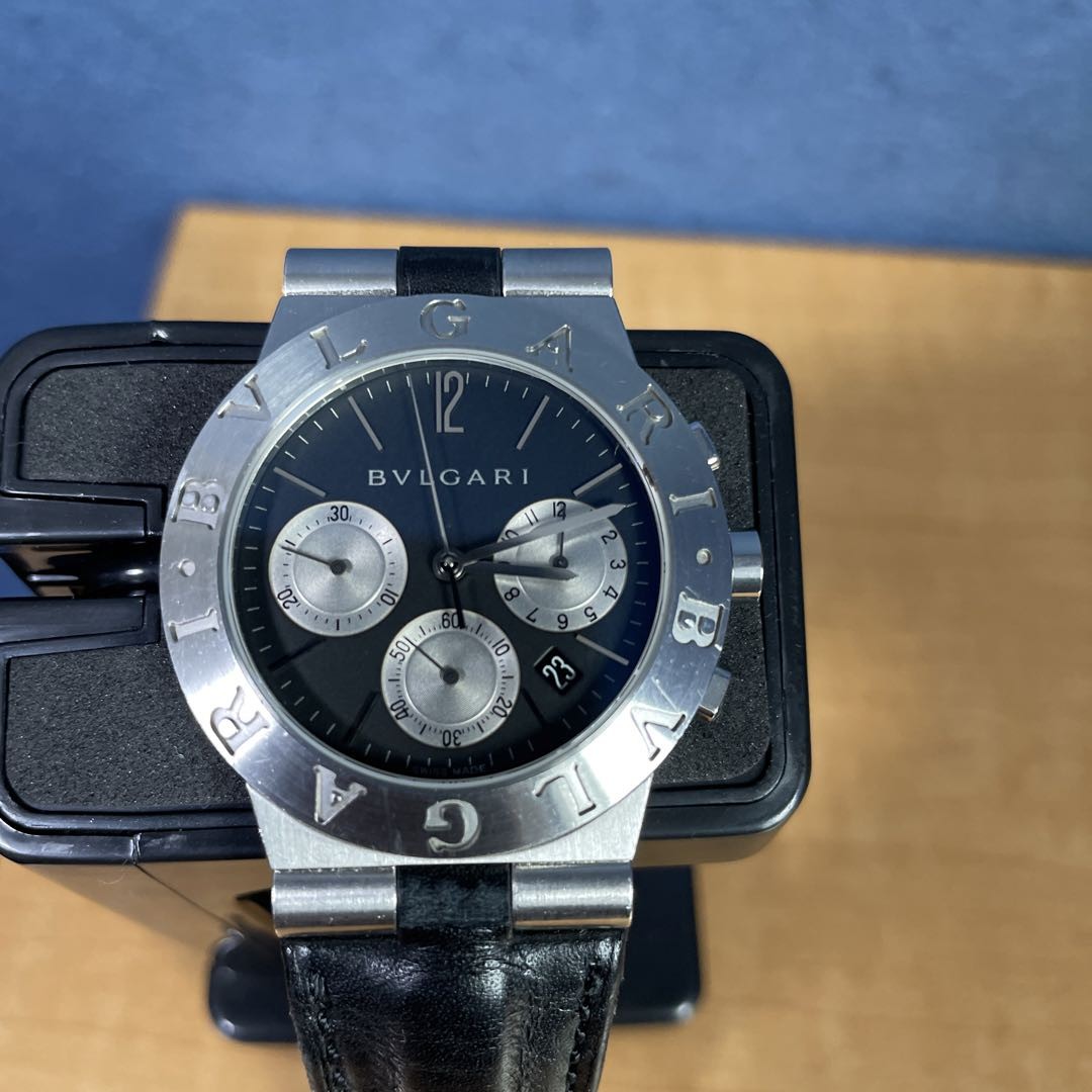 Bvlgari Diagono Ch35 Analog Quartz Men Chronograph Sports Vintage 217723288