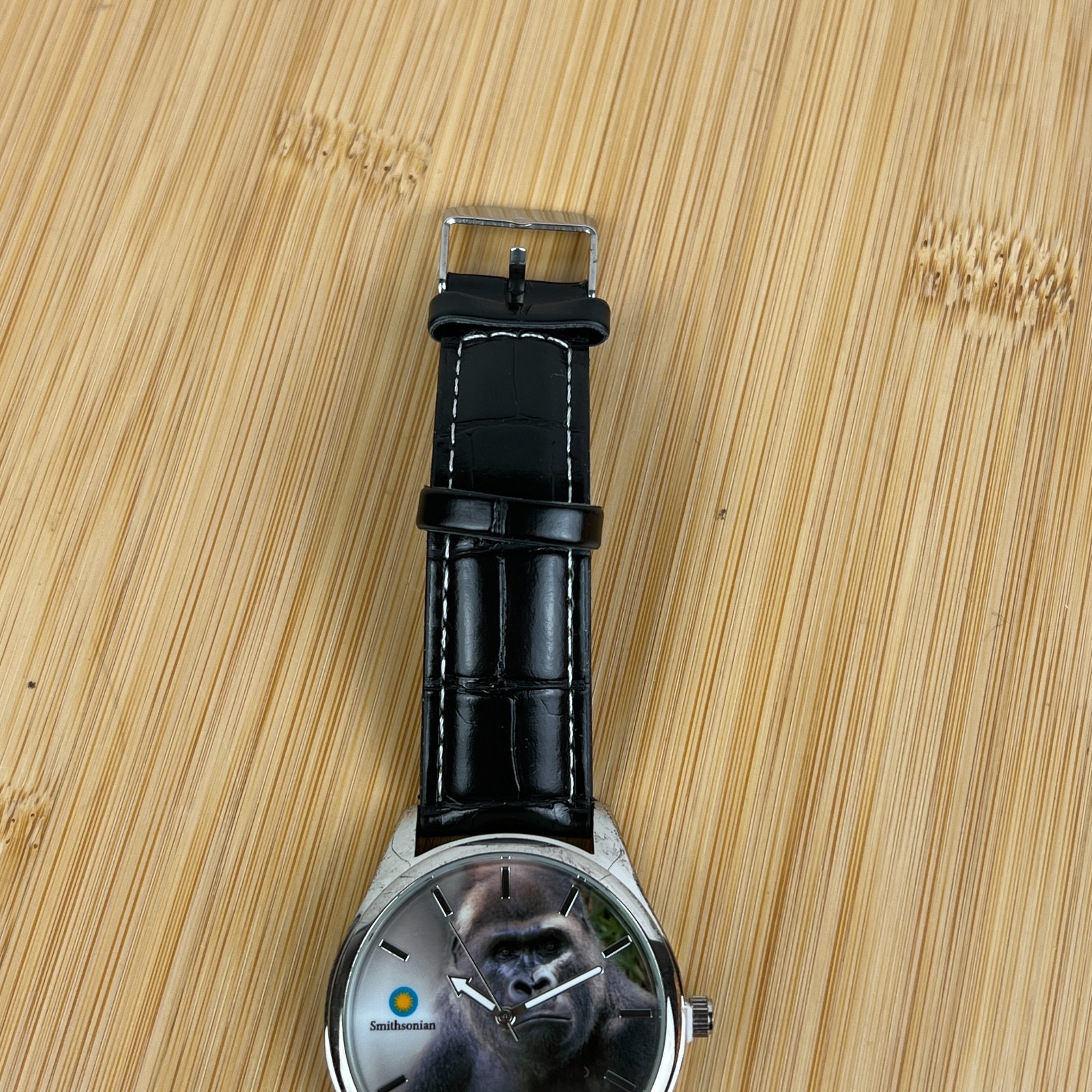 NEW Game Time Smithsonian Silverback Gorilla Men’s Black Wristwatch Watch