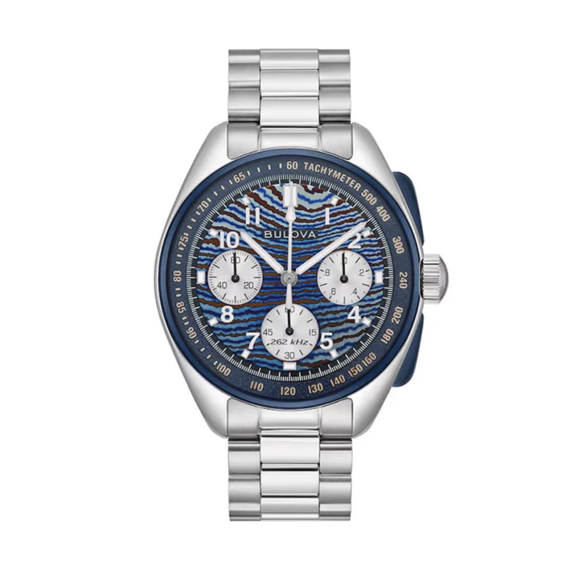 Bulova Limited Edition “Budii” Lunar Pilot 43.5mm Watch – Timascus Dial 98A329
