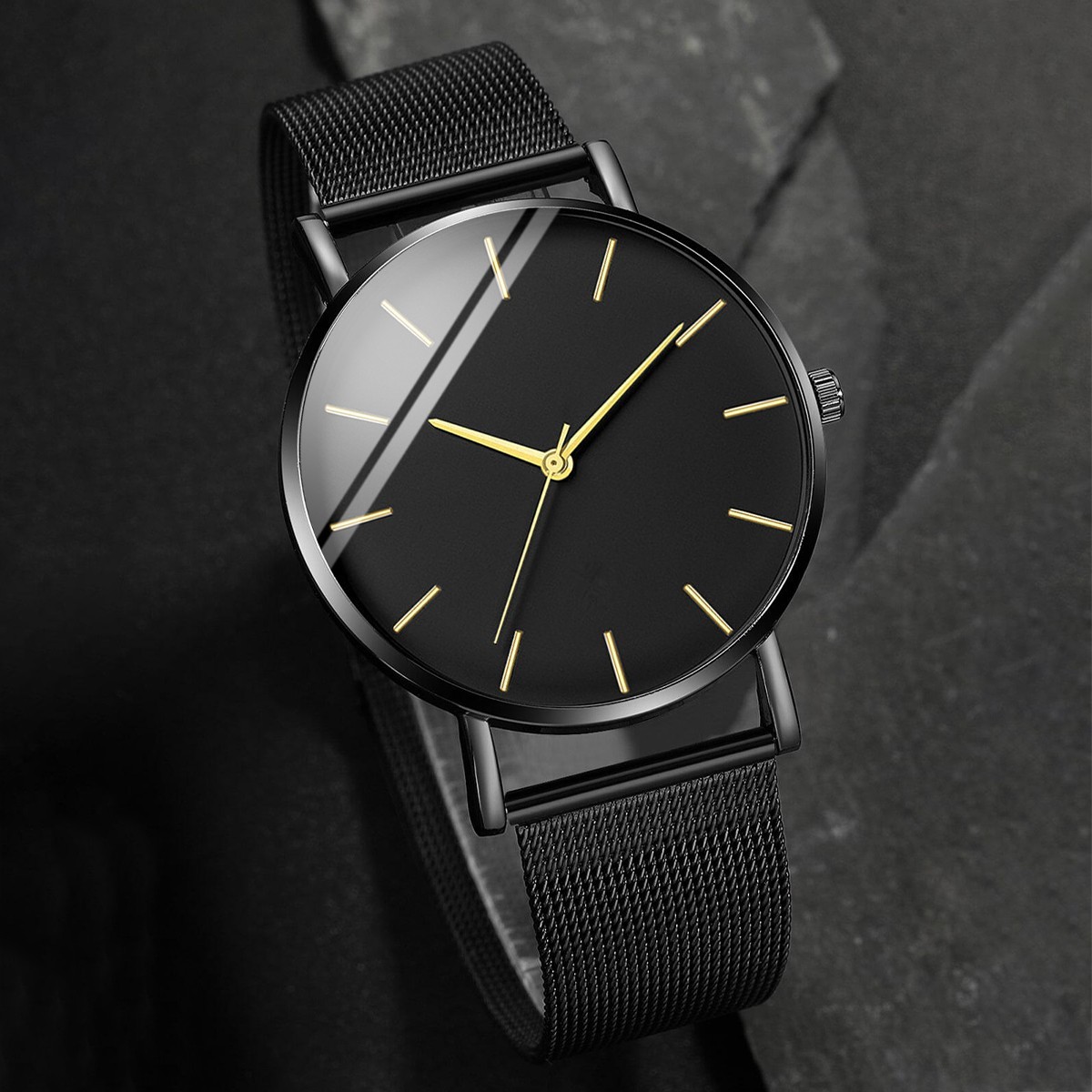 Waterproof Men’s Watch Stainless Steel Quartz Luminous Classic Watches Business