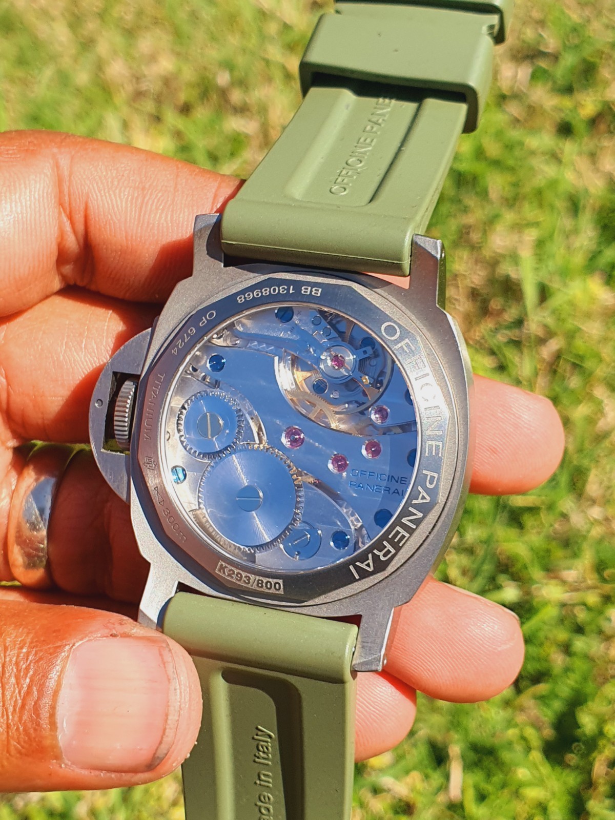 Make An Offer – Panerai Luminor Titanium PAM176 – Green Strap