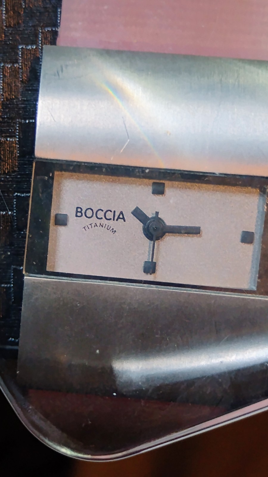 BOCCIA TITANIUM Minimalist Tank Watch Swiss Quartz Hypoallergenic All Titanium