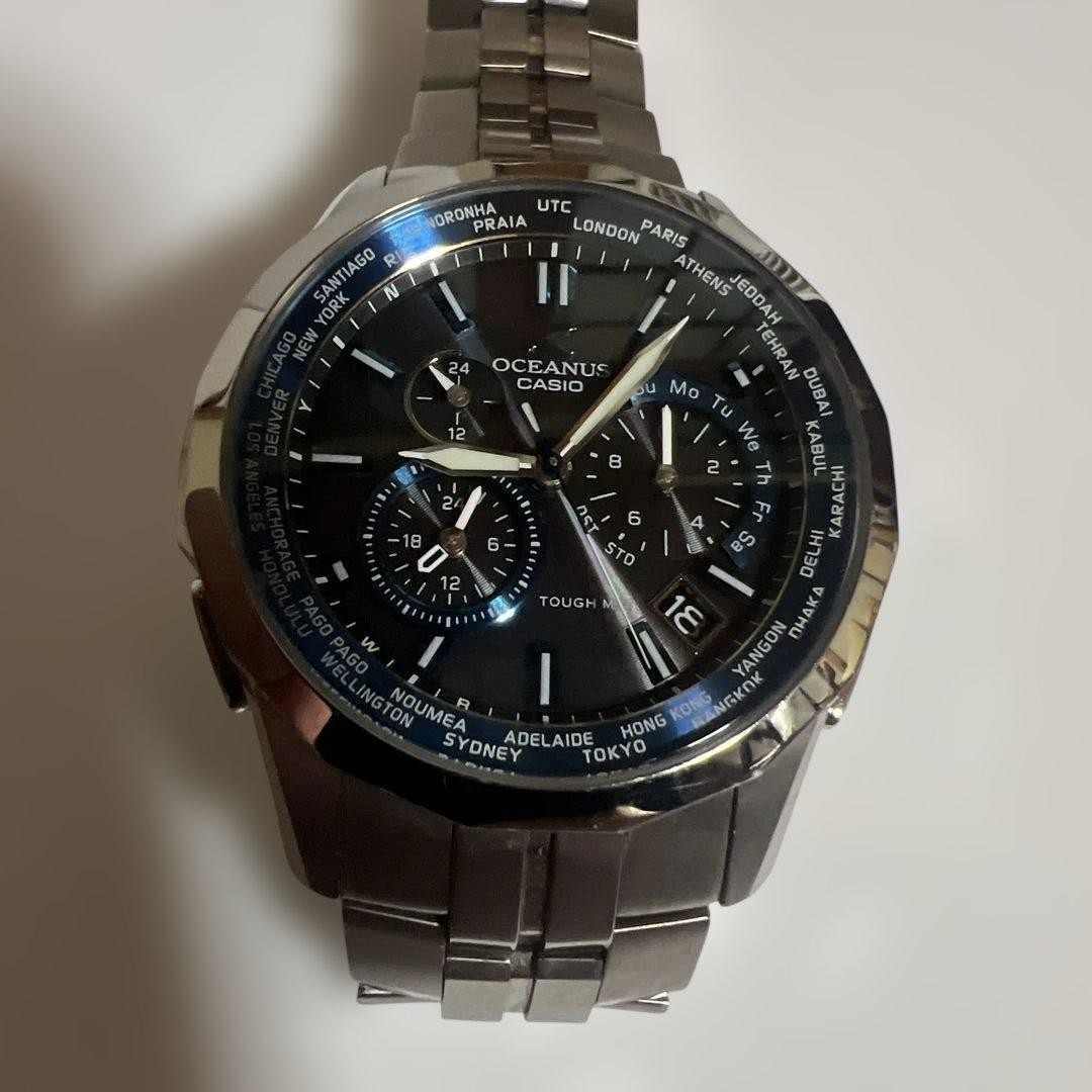 Casio Oceanus Manta OCW-S1400-1AJF Solar Atomic Multiband 6 Titanium Watch Japan