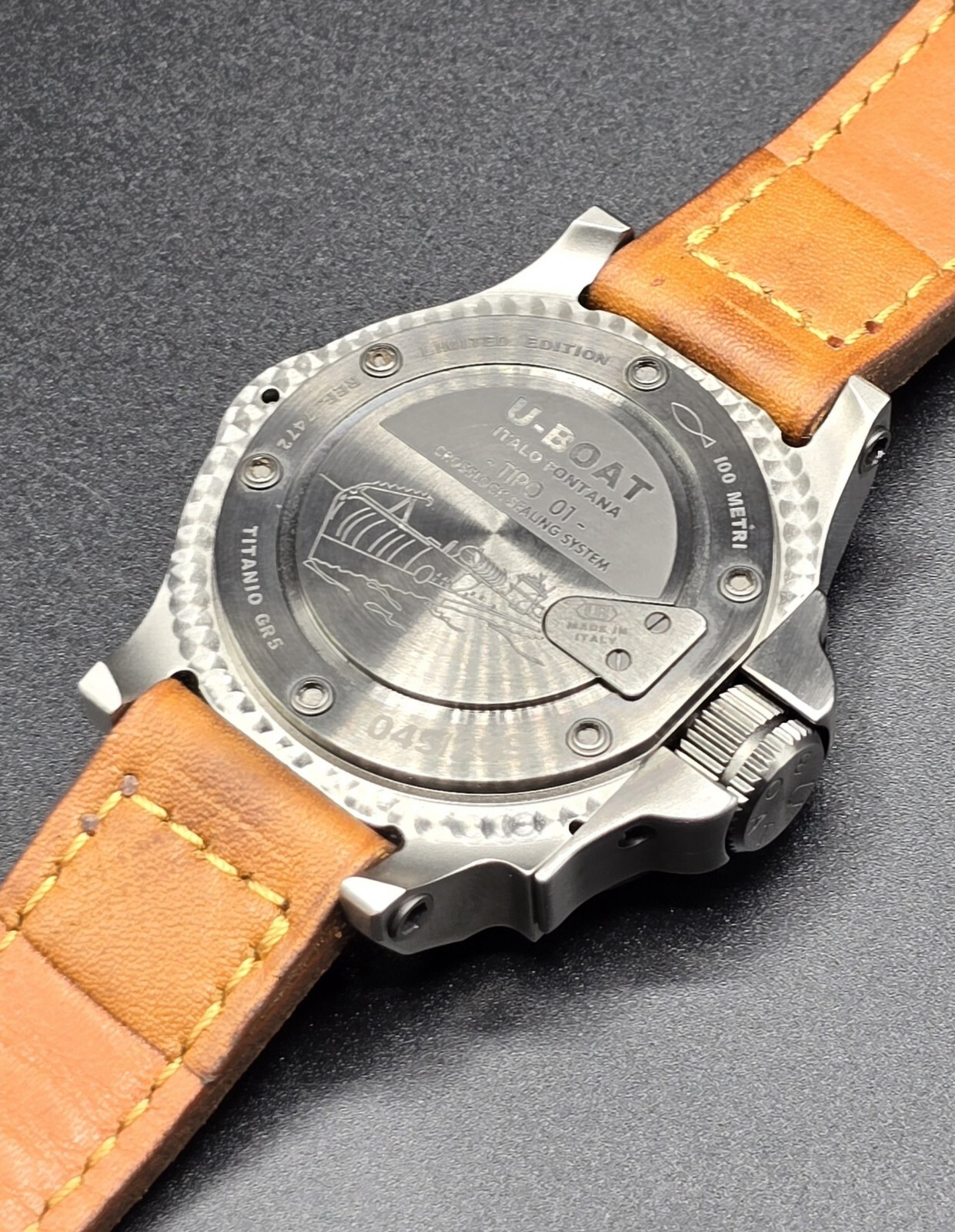 U Boat Tipo 01 7472 Titanium Automatic Watch 50mm