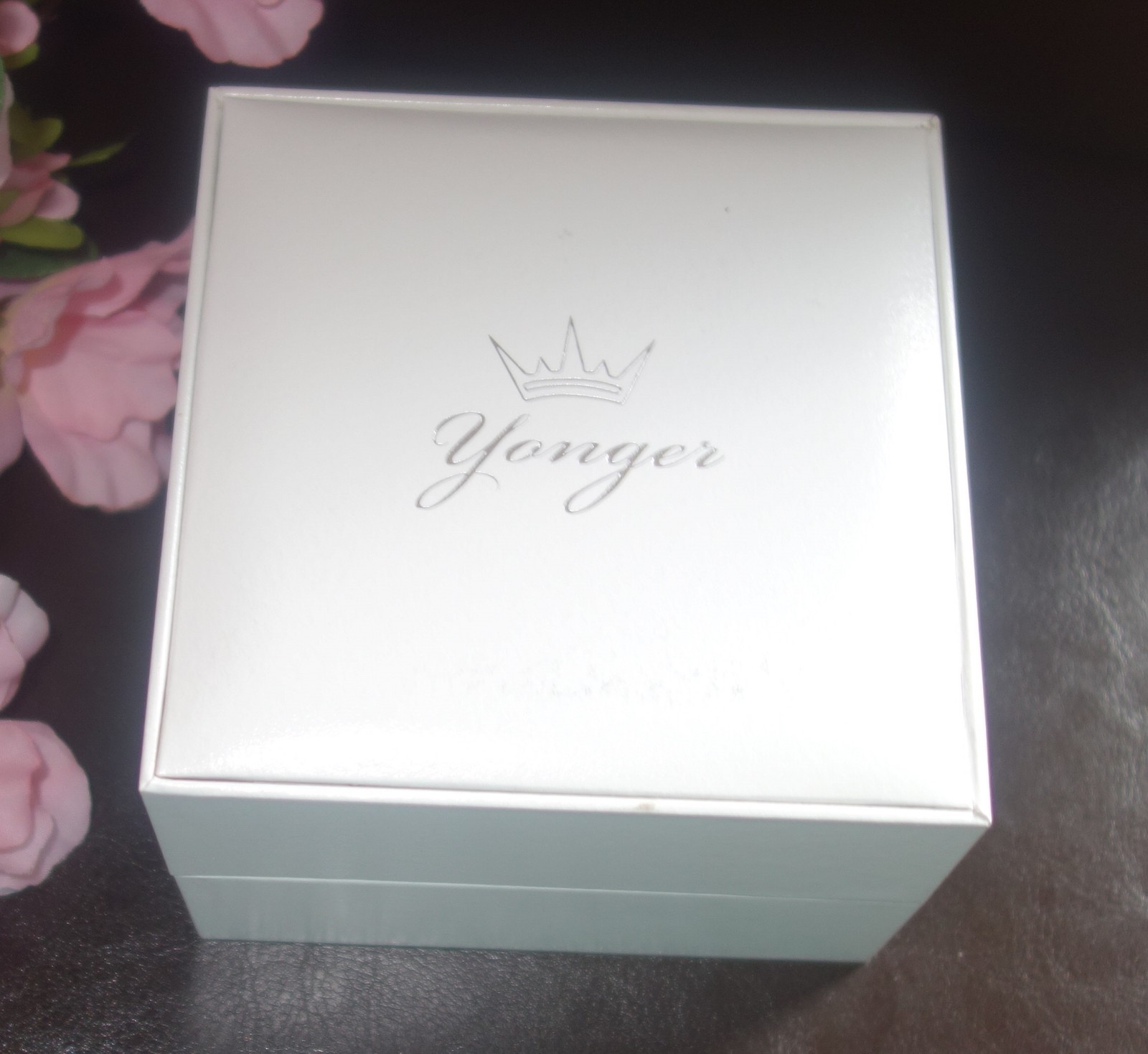 Yonger and Bresson Rectangle Black Dial Steel Quartz Watch DMC 1504/01 new