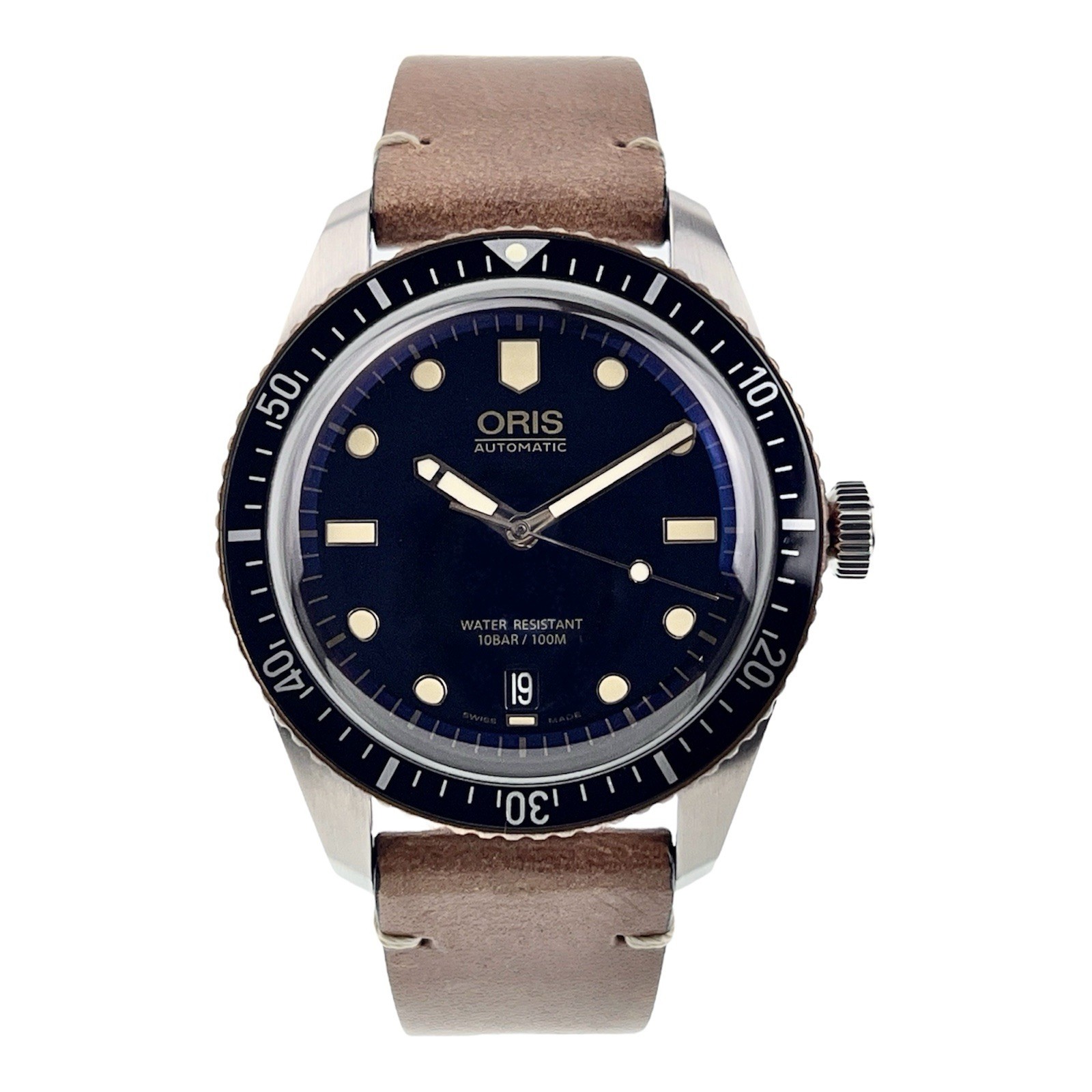 Oris Divers Sixty Five Stainless Steel Black Dial 40mm Automatic Mens Watch 7707