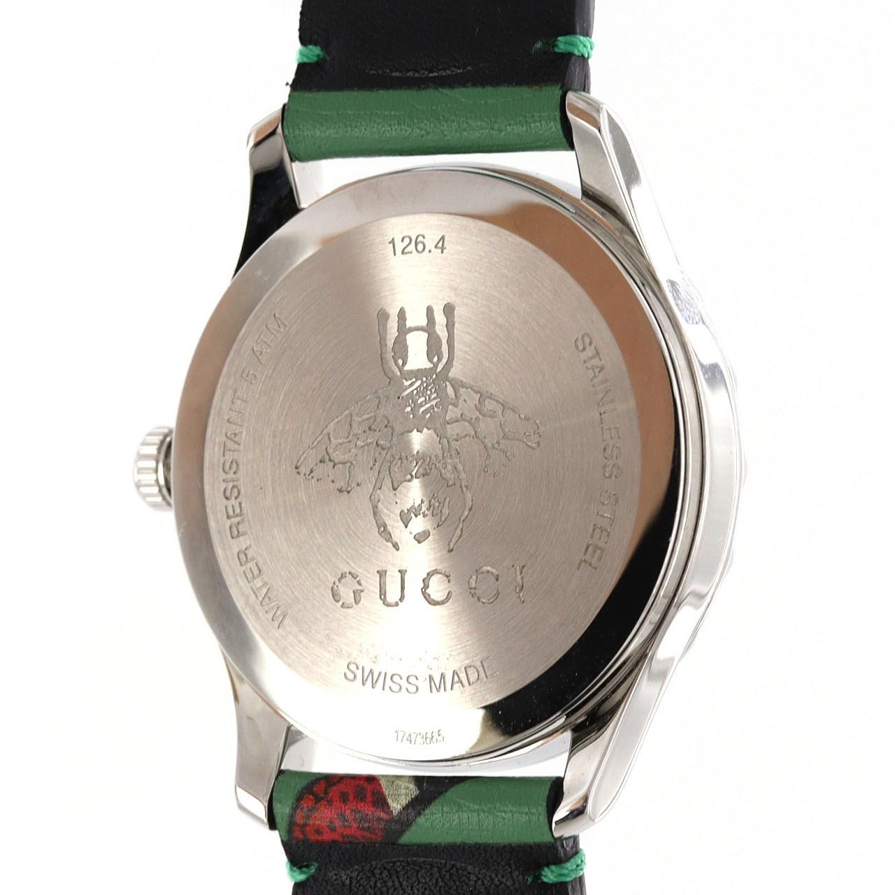 Authentic Gucci Le Marché des Merveilles 126.4/YA1264081 Stainless Steel Qu…