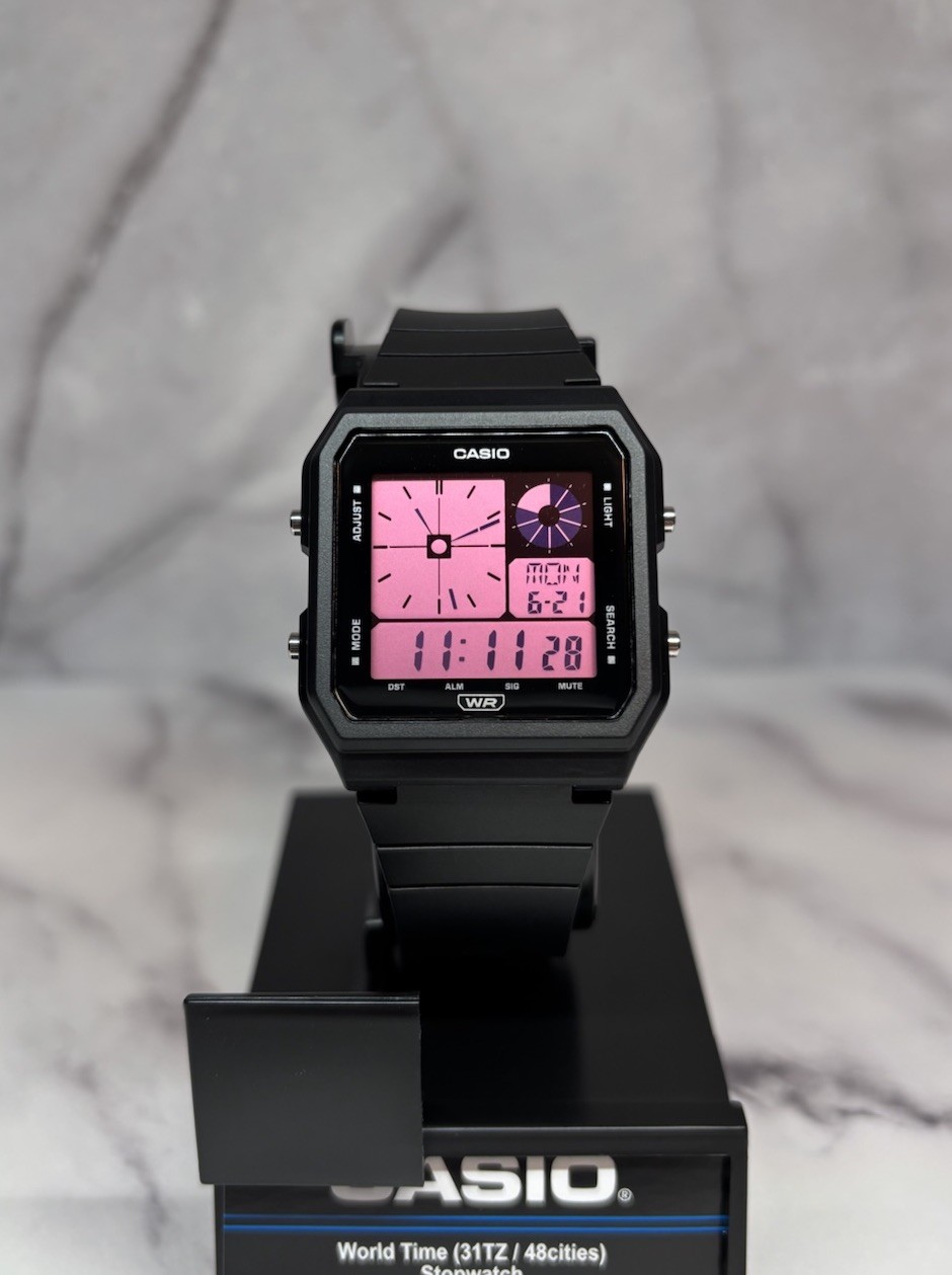 Custom Black Casio POP LF20W Pink Screen Mod