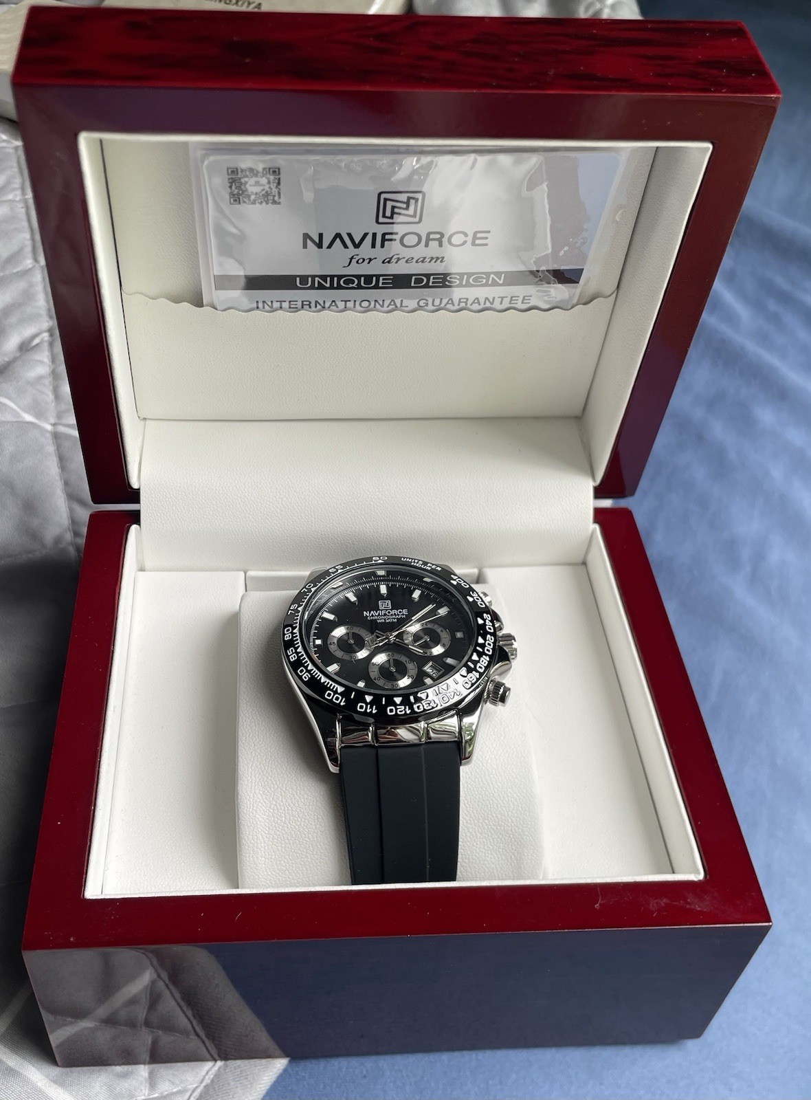 NAVIFORCE Mens Watch – Stainless Steel, Analog And Digital, Chronograph, Water R