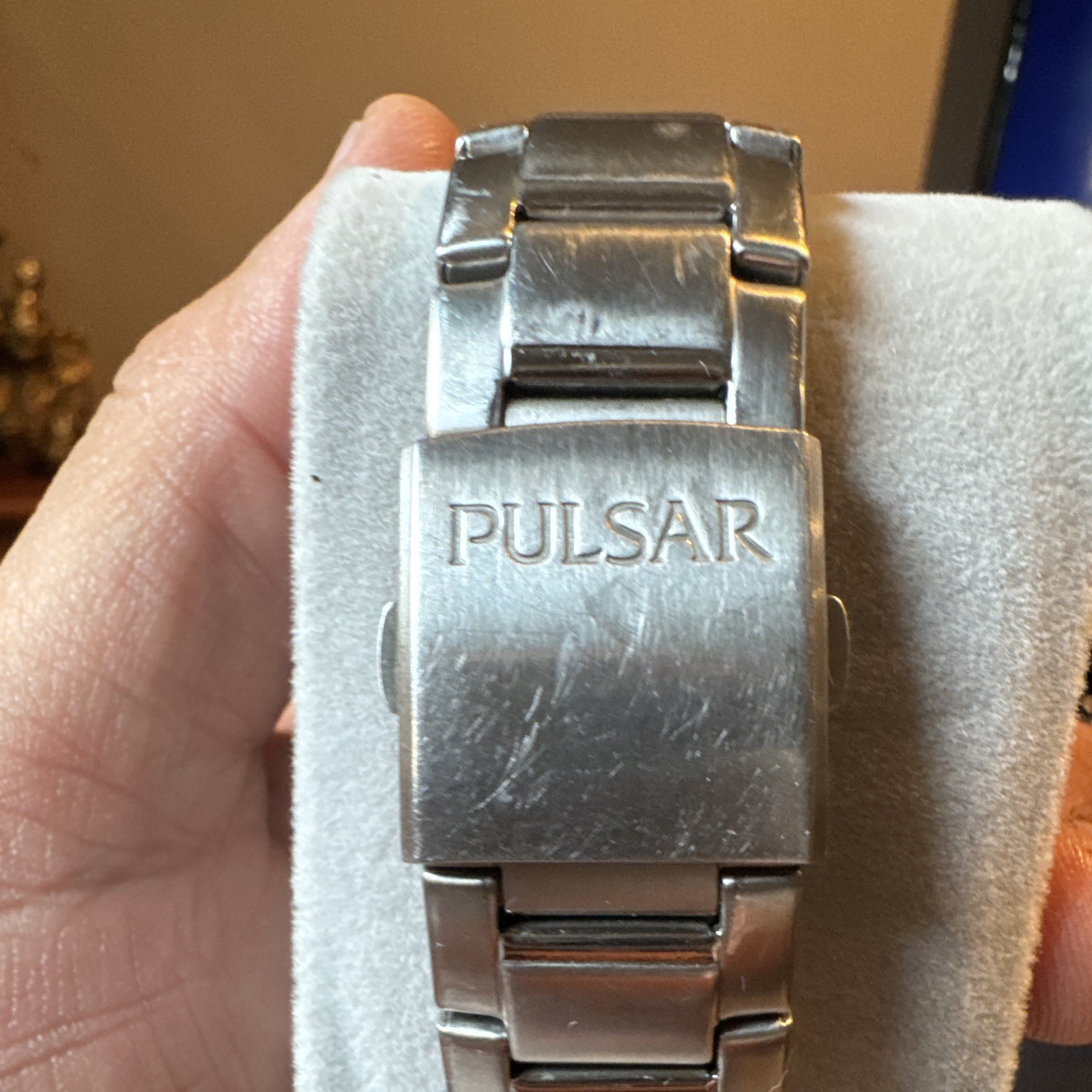 Pulsar Chronograph Solar Men’s Quartz Tachymeter Black Dial 43mm 100m SS